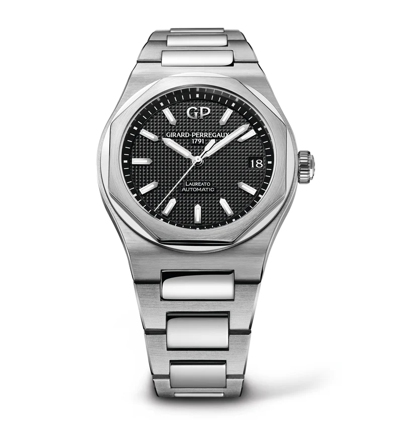 Girard-Perregaux Laureato 42mm Watch with Black Dial