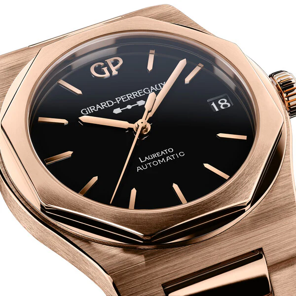 Girard-Perregaux Laureato 42mm Watch with Pink Gold Bracelet - Image 2