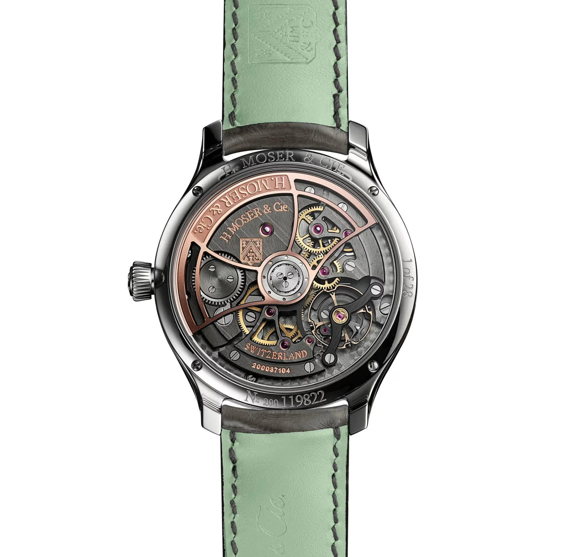 H. Moser & Cie. Endeavour Small Seconds Concept Pop, 38mm with Pink Opal Dial - Image 2