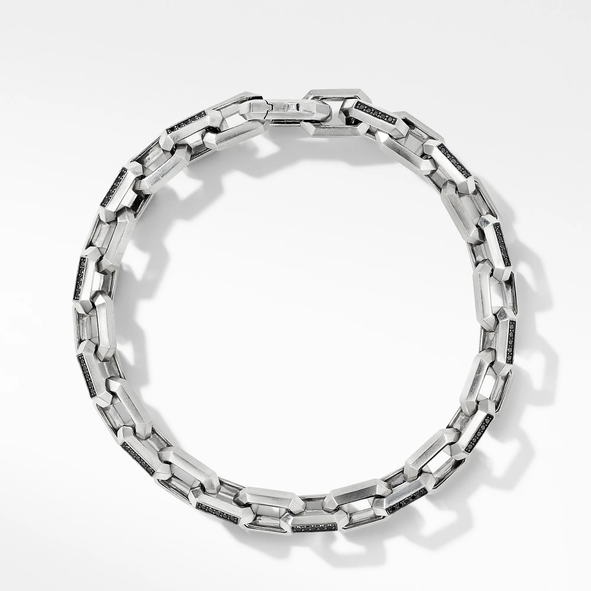 Heirloom Chain Link Bracelet with Pavé Black Diamonds - Image 2
