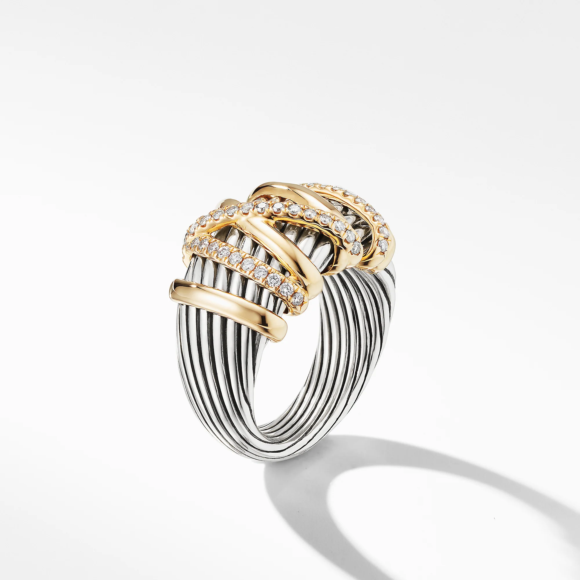 Helena Statement Ring with 18K Gold and Diamonds, Size 6 - Image 3