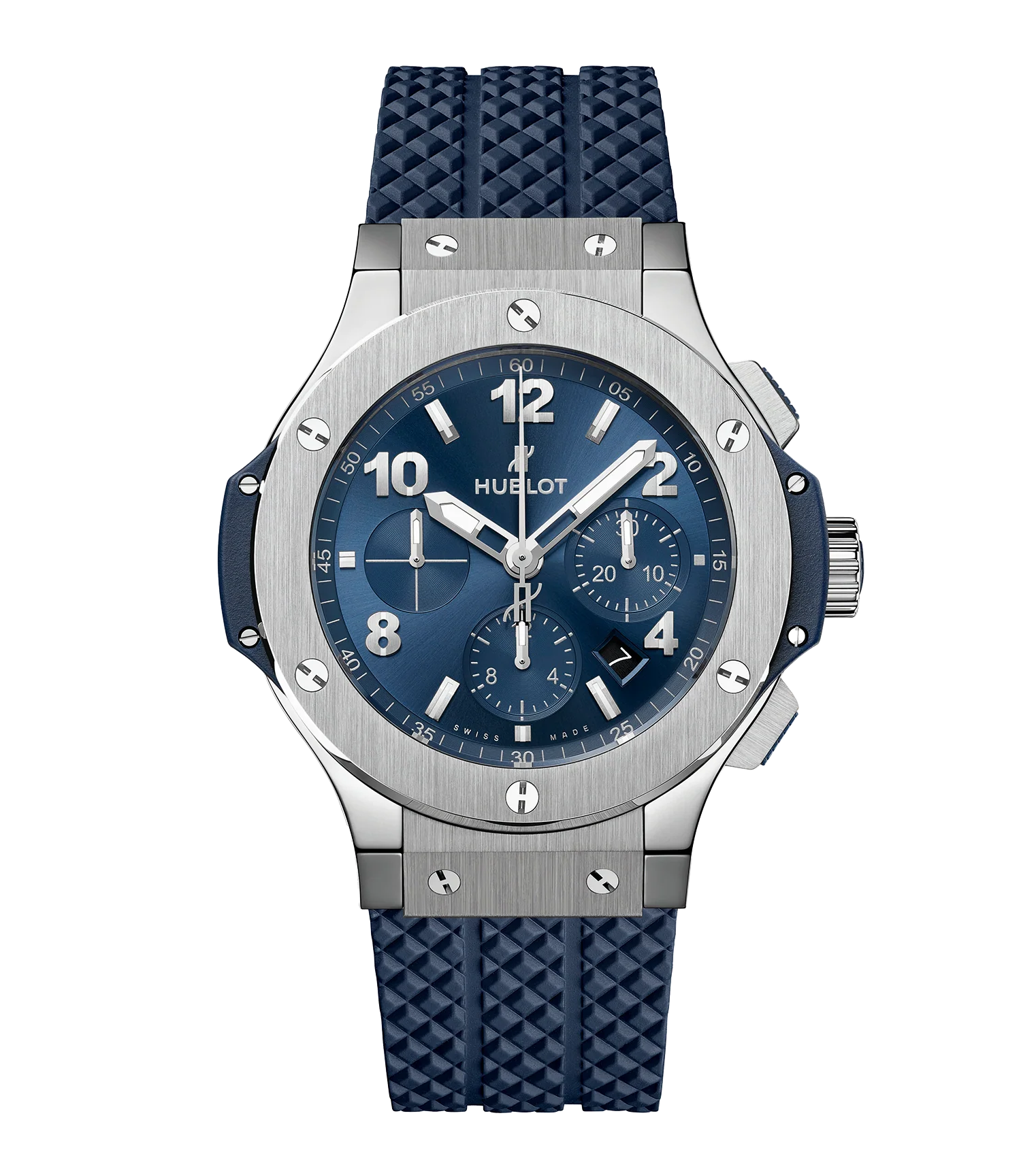 Hublot Big Bang Original Steel Blue, 44mm with Rubber Strap