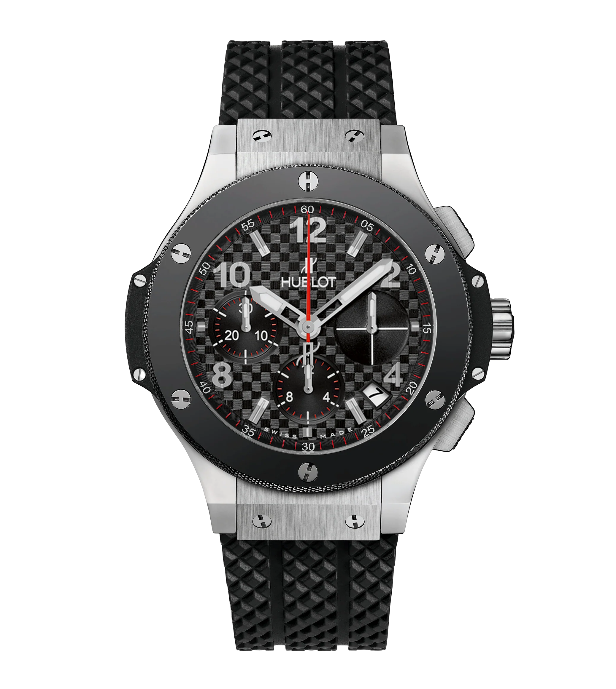 Hublot Big Bang Original Steel Ceramic, 41mm with Black Rubber Strap