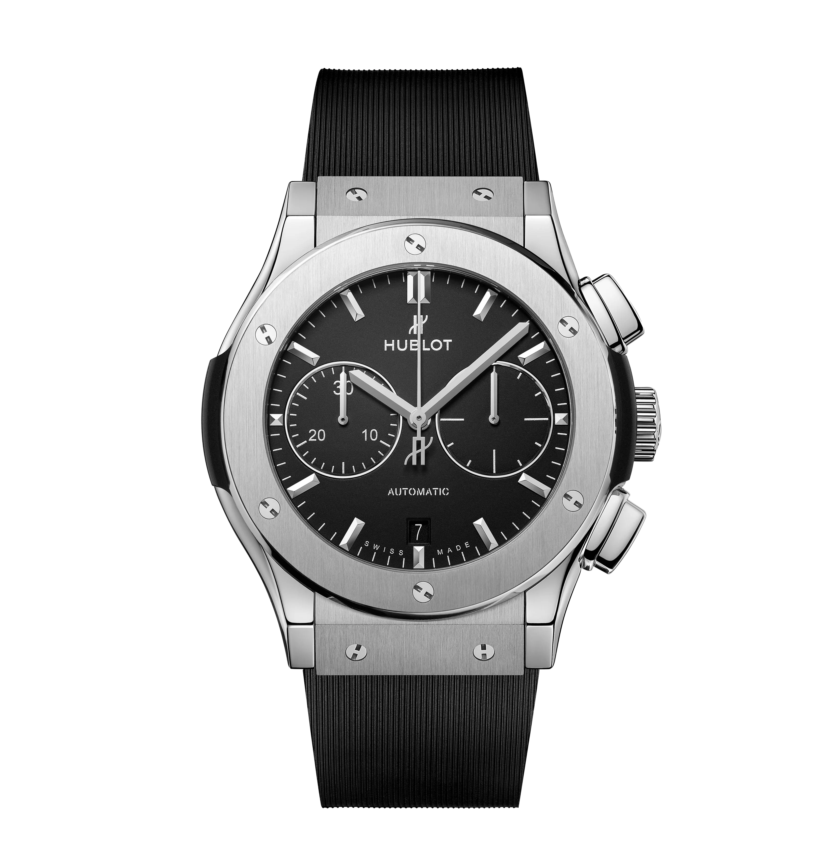 Hublot Classic Fusion Chronograph Titanium, 45mm with Black Rubber Strap