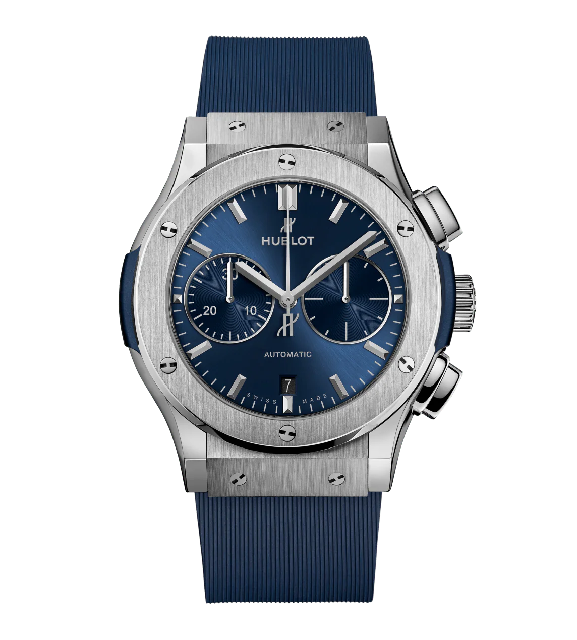 Hublot Classic Fusion Chronograph Titanium Blue, 45mm with Blue Dial
