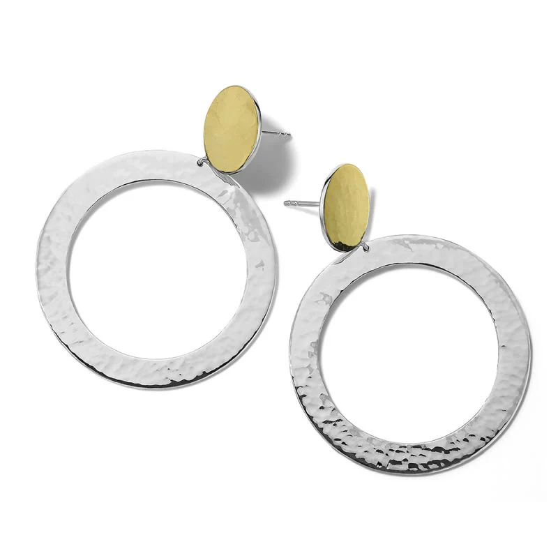 IPPOLITA Chimera Sterling Silver and 18K Yellow Gold Classico Snowman Earrings - Image 2