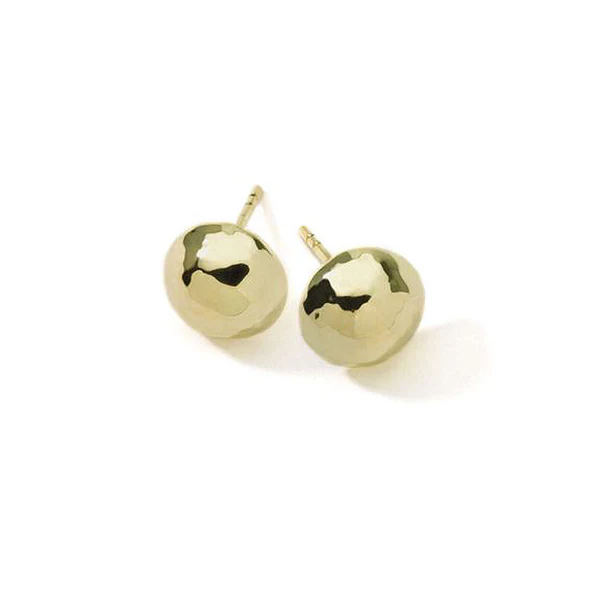 IPPOLITA Classico 18K Yellow Gold Hammered Pinball Studs