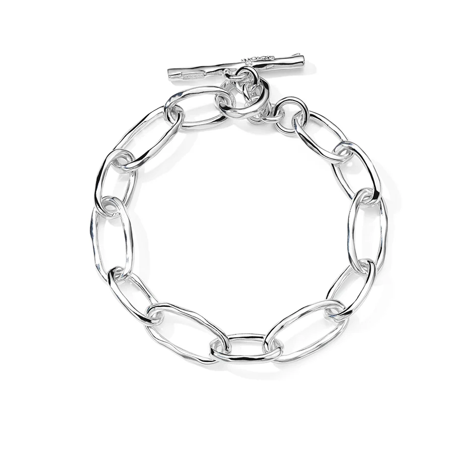 IPPOLITA Classico Faceted Oval Link Bracelet in Sterling Silver