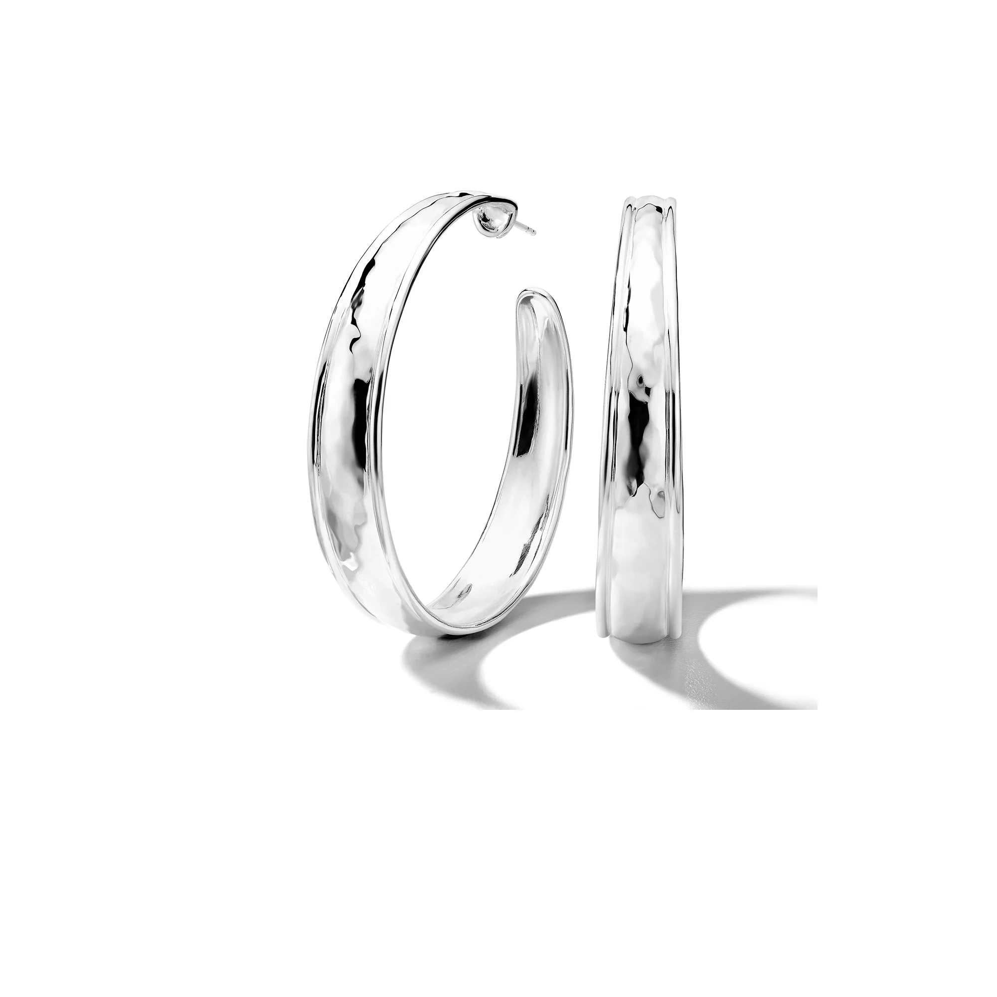 IPPOLITA Classico Goddess #4 Hammered Tapered Hoops