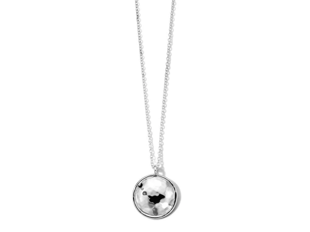 IPPOLITA Classico Goddess Small Hammered Pendant Necklace