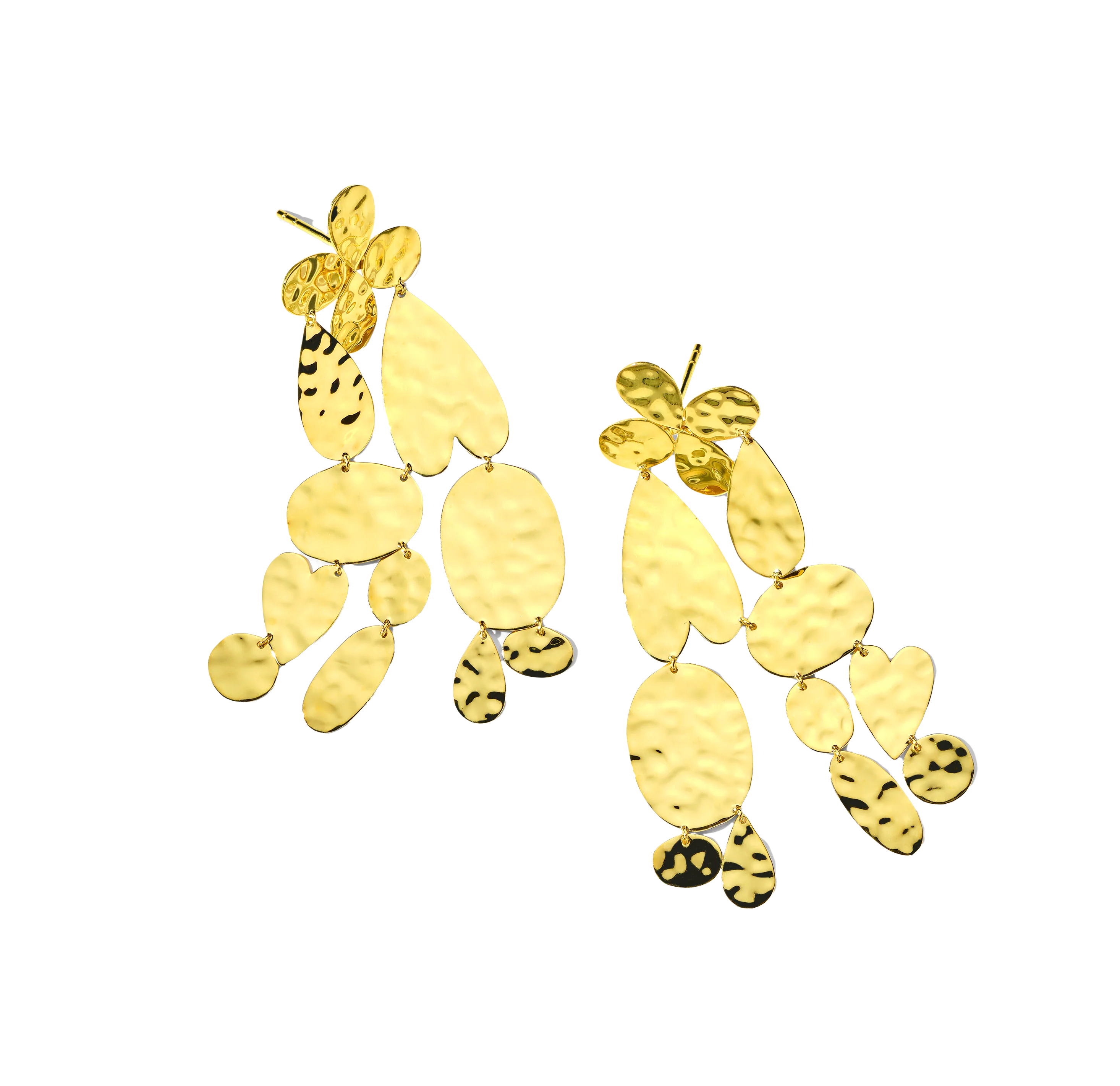 IPPOLITA Classico Large Crinkle Chandelier Heart Earrings - Image 2