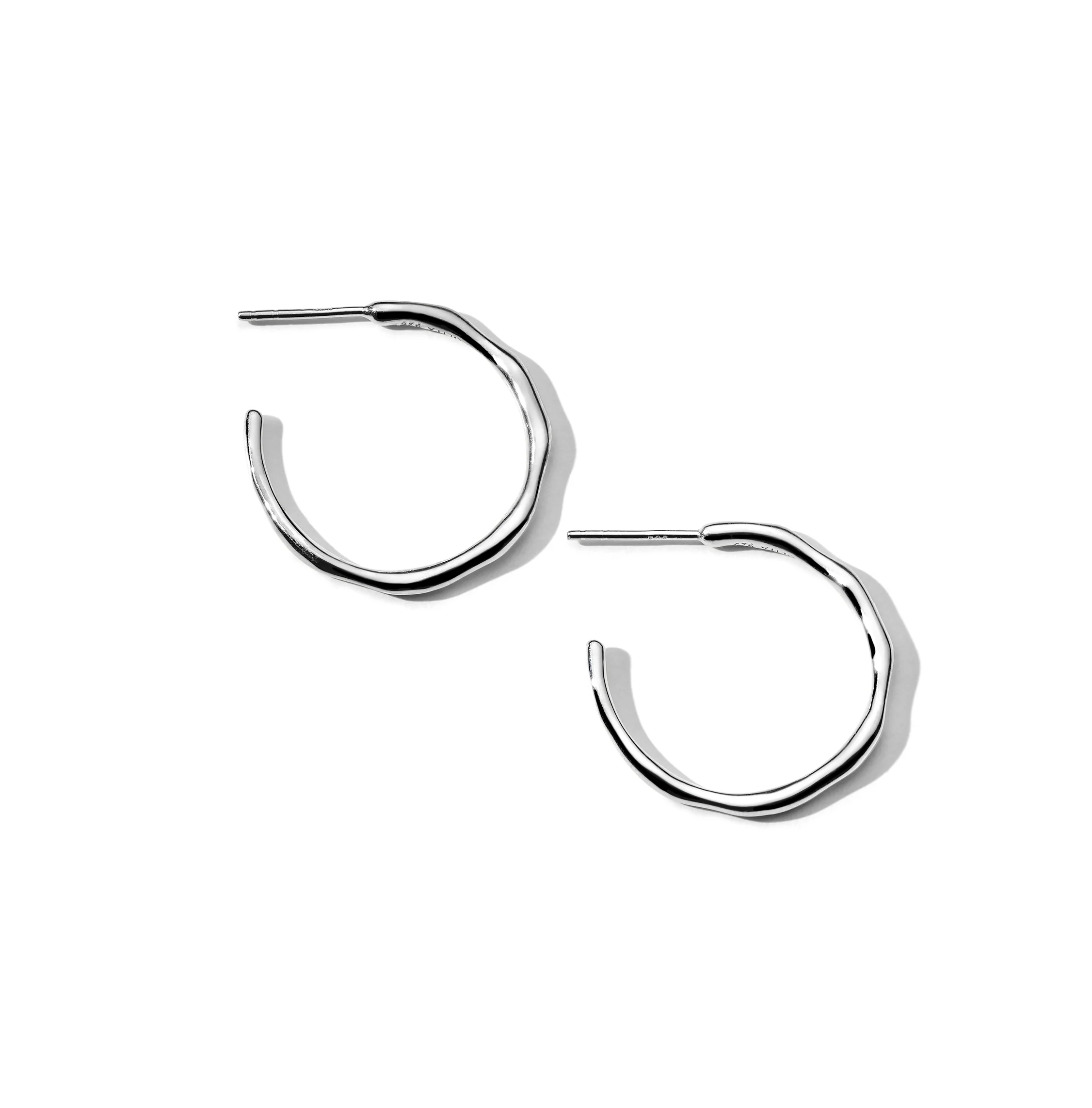 IPPOLITA Classico Small Thin Squiggle Hoop Earrings - Image 2