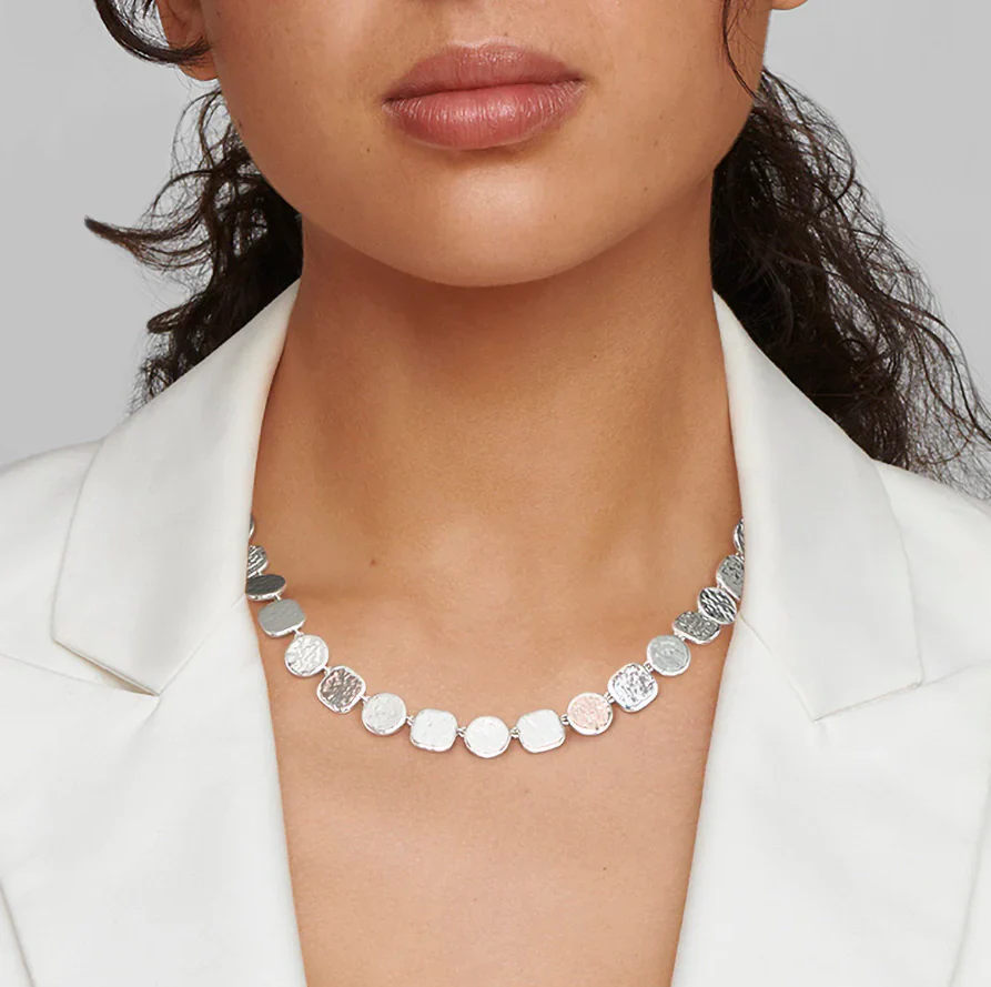 IPPOLITA Classico Sterling Silver Hammered Surface Flexible Necklace - Image 2