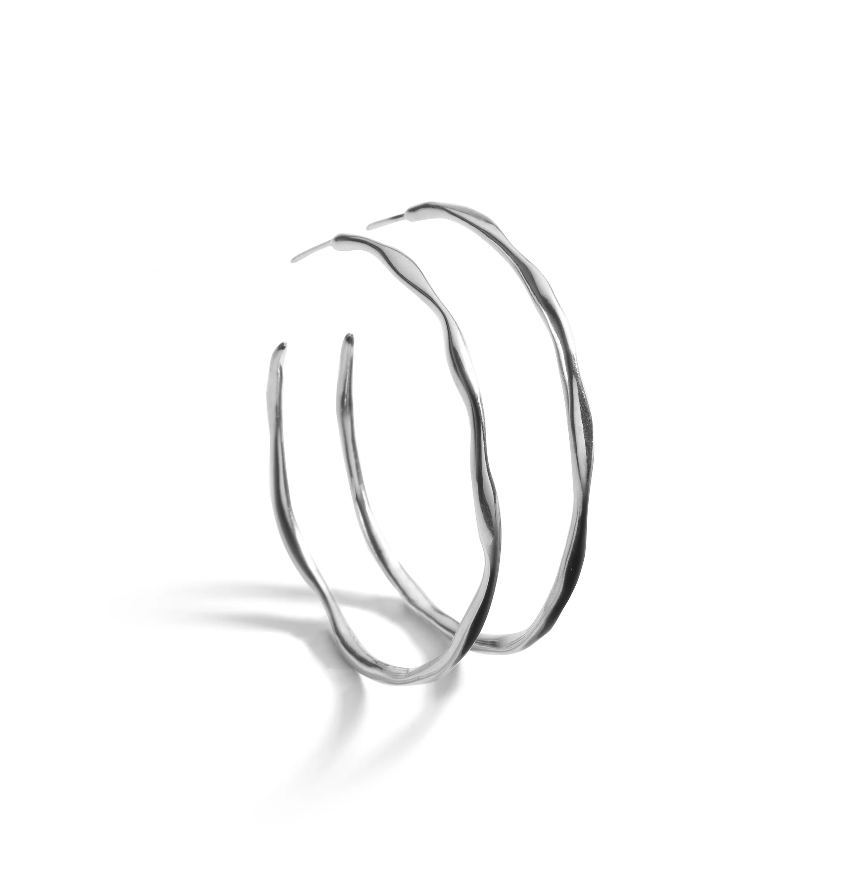 IPPOLITA Classico Sterling Silver Large Squiggle Hoop Earrings