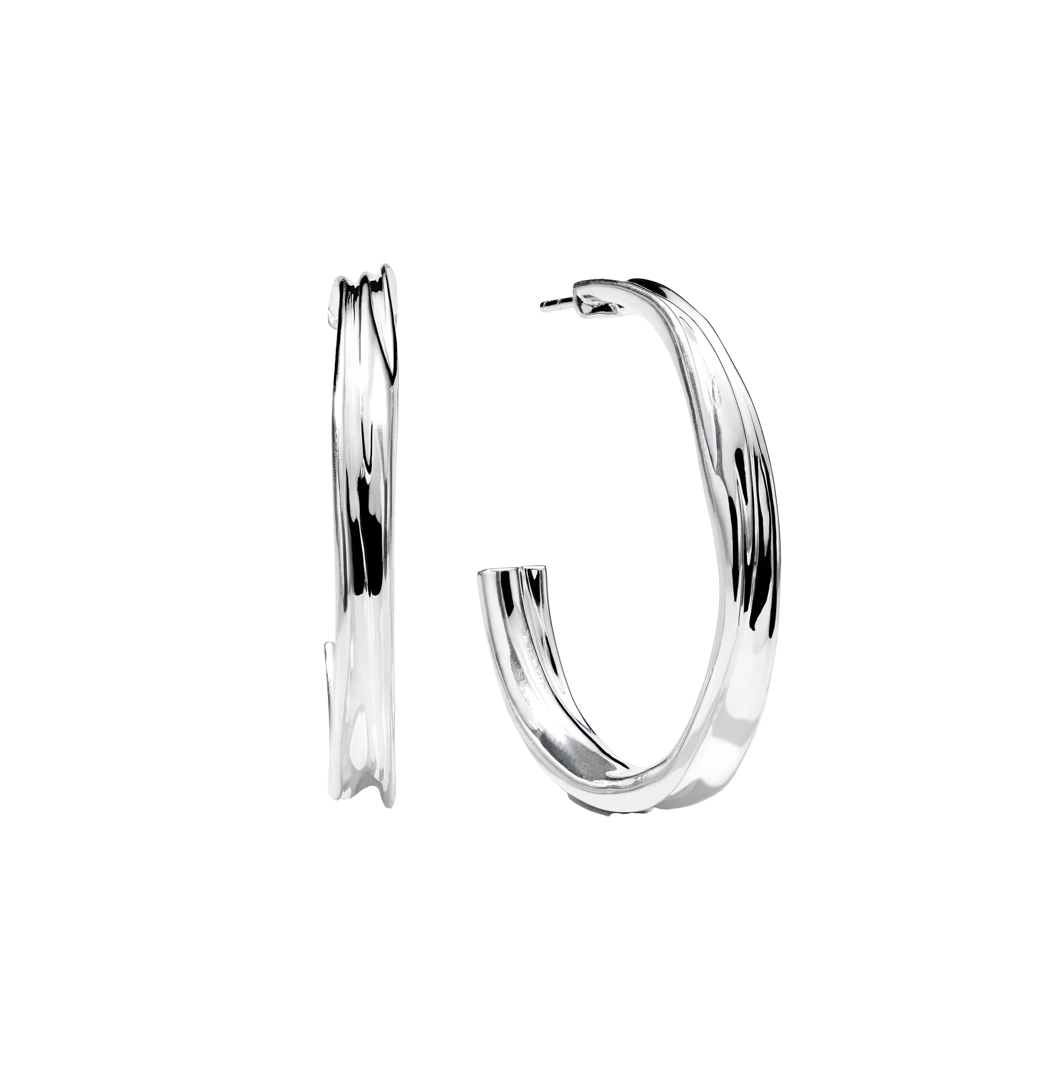 IPPOLITA Classico Sterling Silver Medium Crush Hoop Earrings
