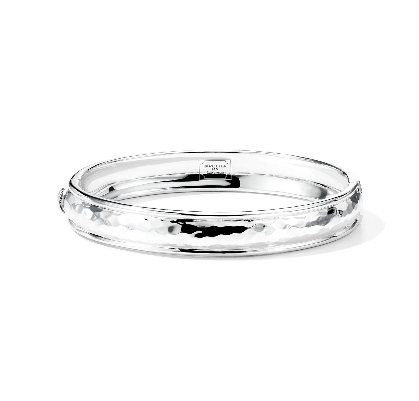 IPPOLITA Classico Sterling Silver Thin Goddess Hinged Bangle