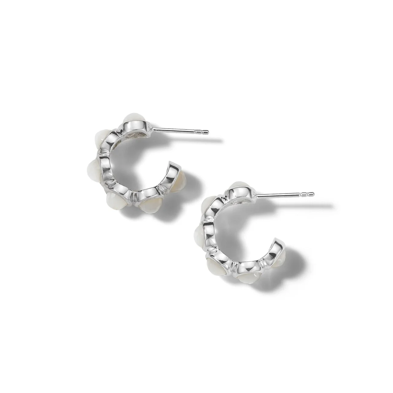 IPPOLITA Lollipop® Sterling Silver Mini Hoop Earrings with Mother-of-Pearl - Image 2