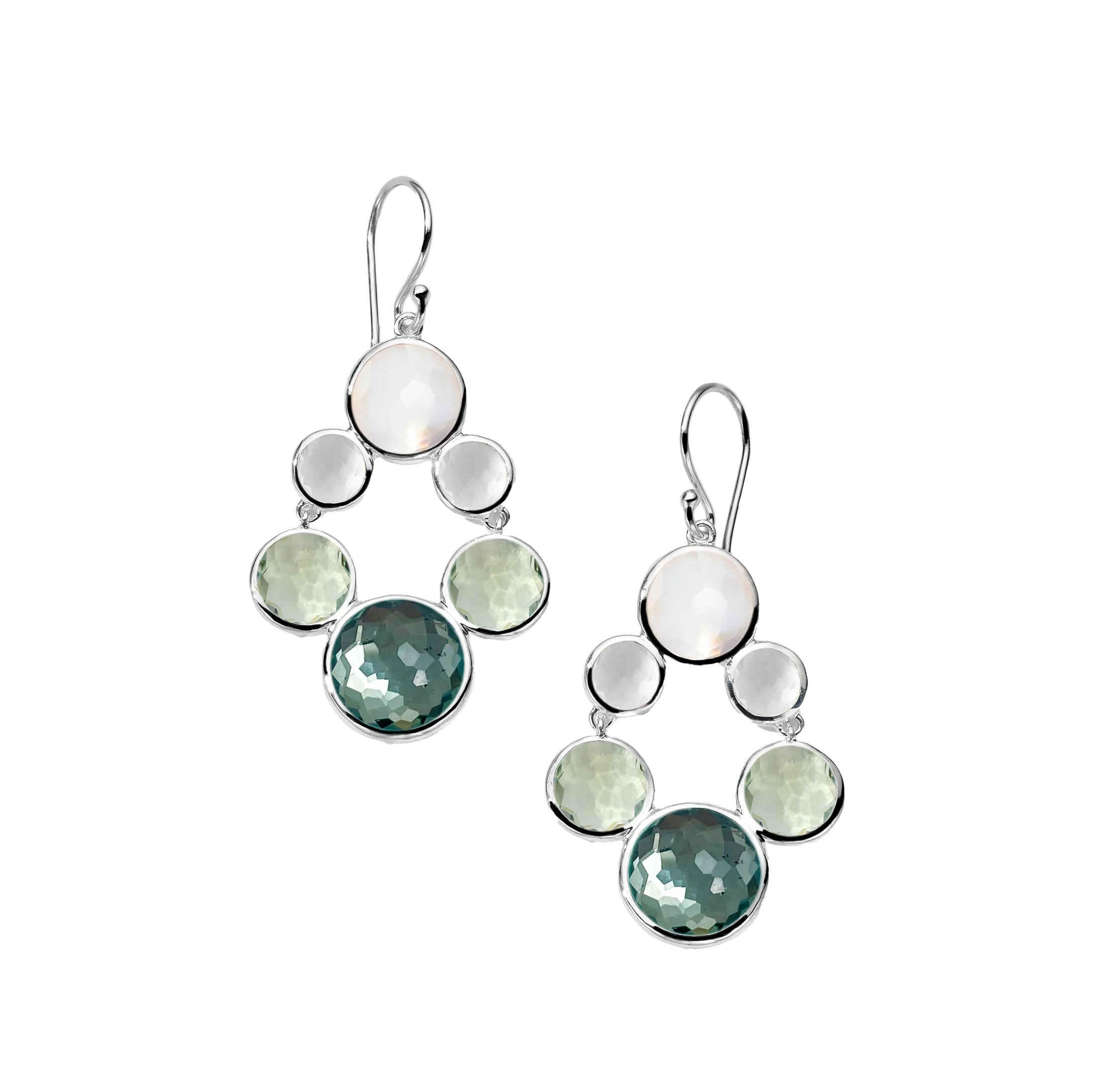 IPPOLITA Lollipop Sterling Silver Small Chandelier Earrings in Antico