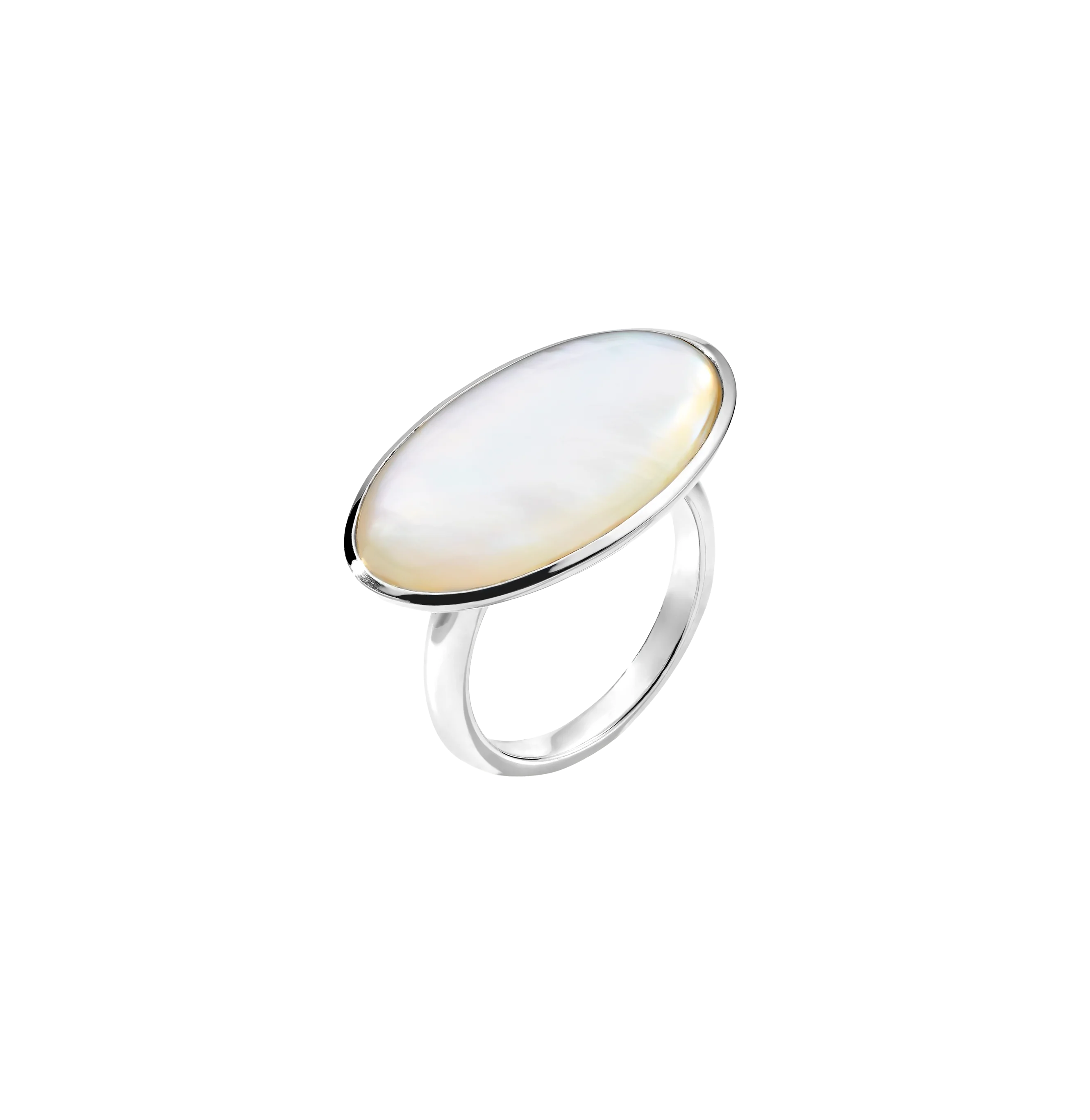 IPPOLITA Polished Rock Candy Large Oval Ring in Mother-of-Pearl