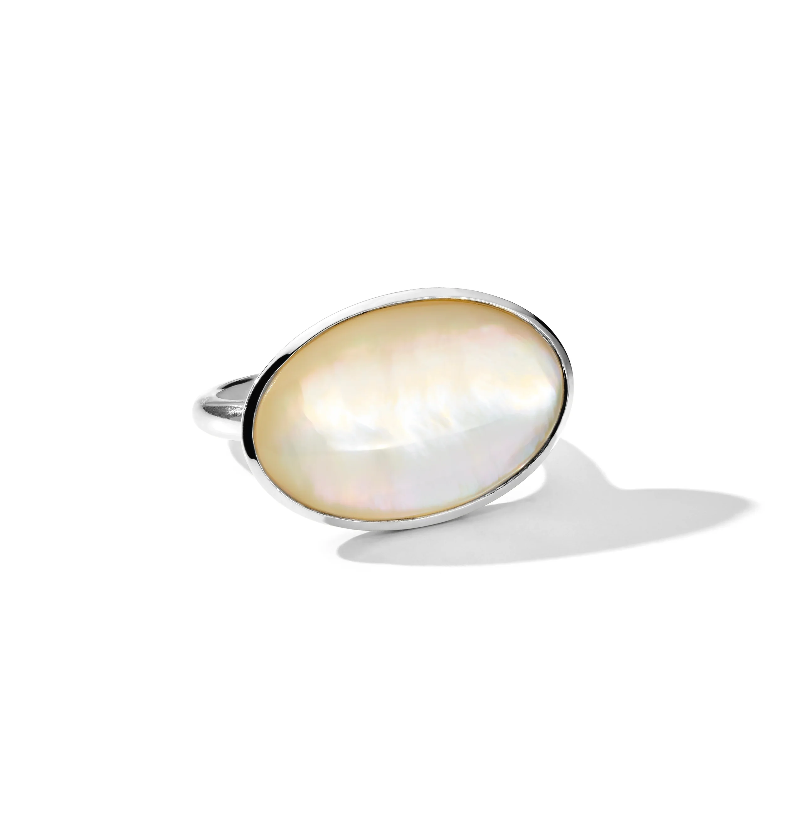 IPPOLITA Polished Rock Candy Large Oval Ring in Mother-of-Pearl - Image 2