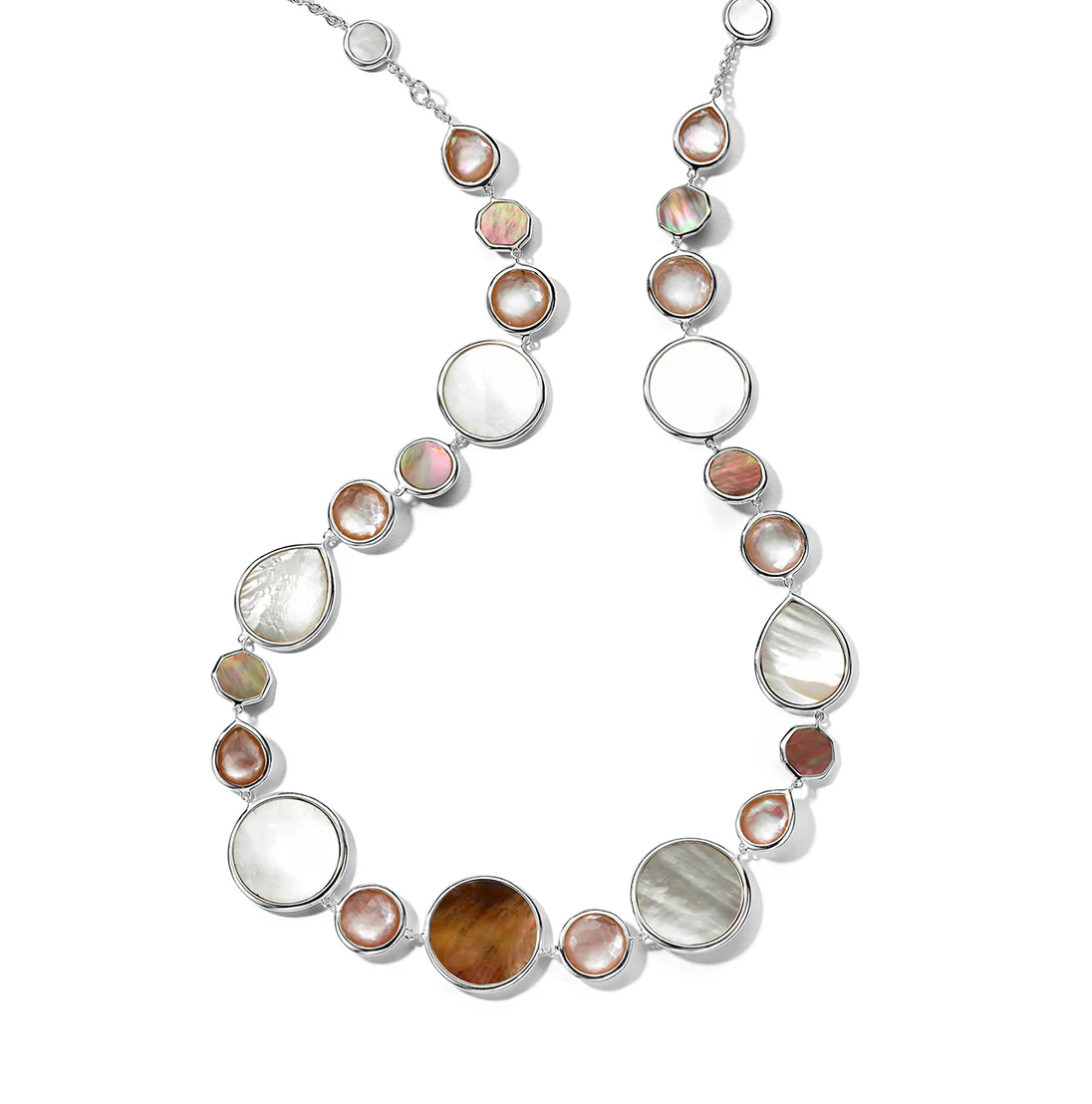 IPPOLITA Polished Rock Candy Sterling Silver Collar Necklace in Dahlia