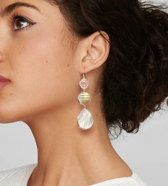 IPPOLITA Polished Rock Candy Sterling Silver Crazy 8's Earrings in Dahlia - Image 2