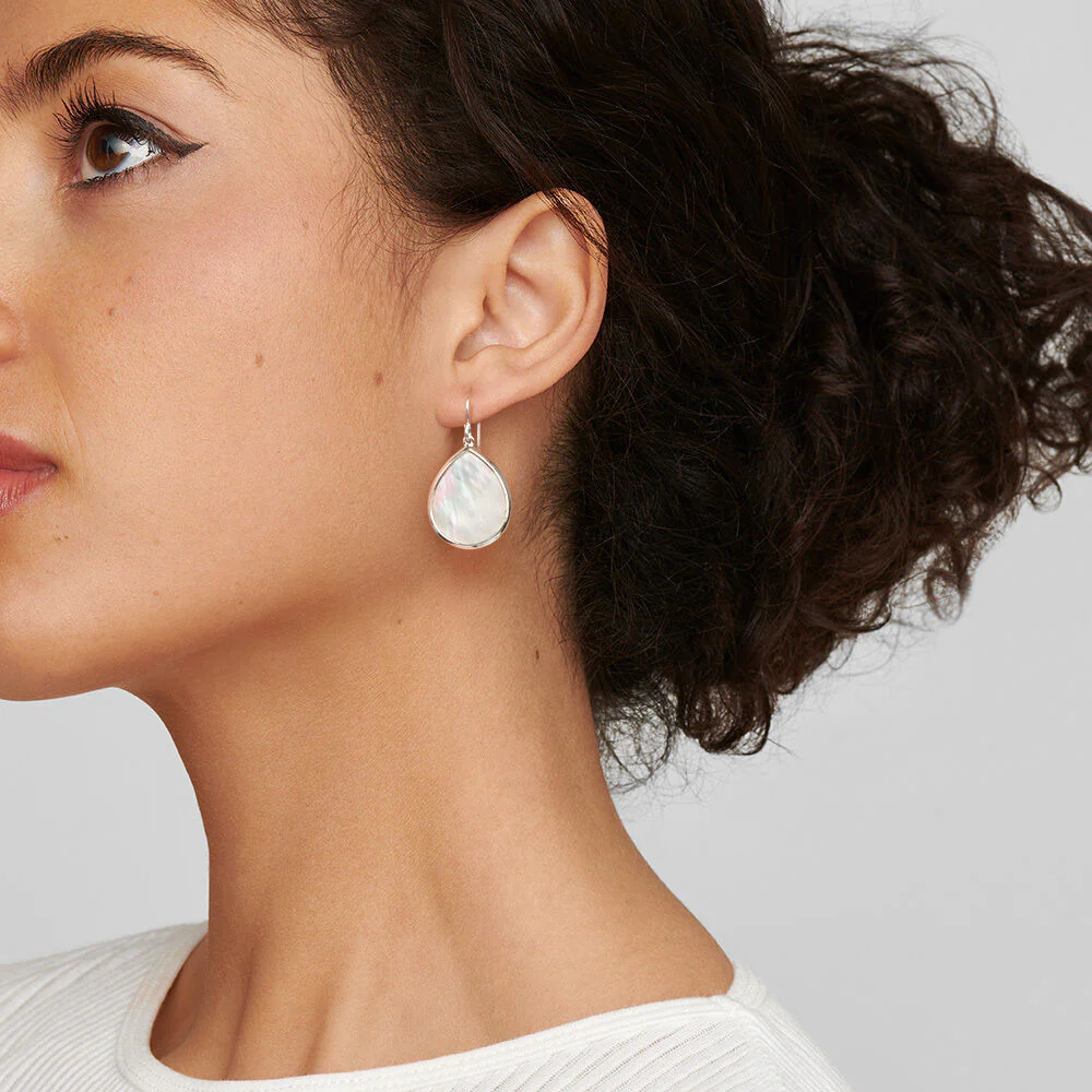 IPPOLITA Polished Rock Candy Teardrop Earrings in Mother-of-Pearl - Image 2