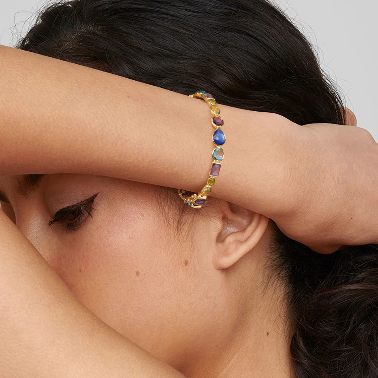 IPPOLITA Rock Candy Hero Gelato Hinge Bangle in Alpine - Image 2