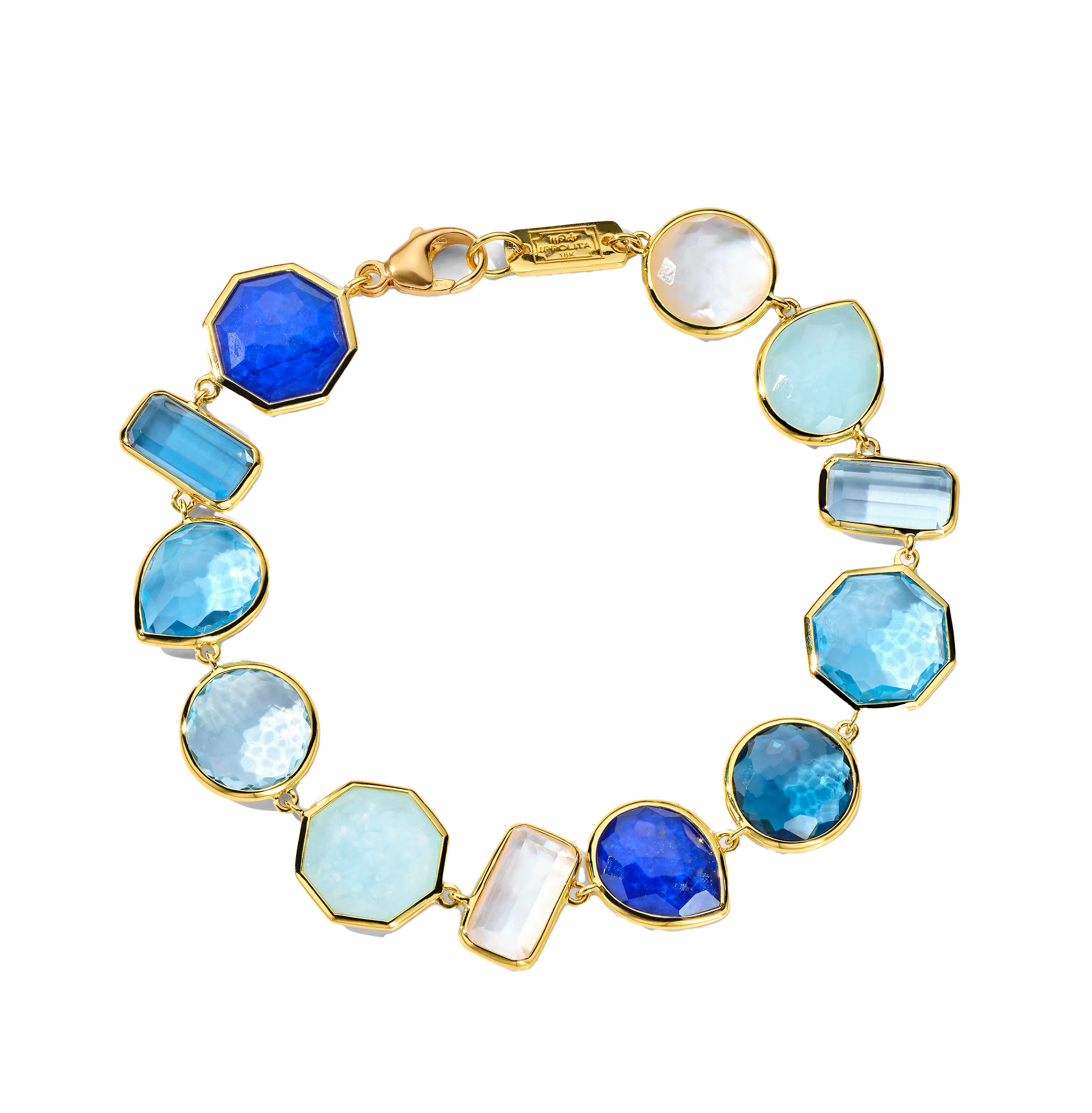 IPPOLITA Rock Candy Large Stone Flexible Bracelet in Mare