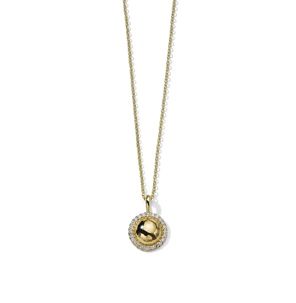 IPPOLITA Stardust 18K Yellow Gold Mini Goddess Necklace with Diamonds