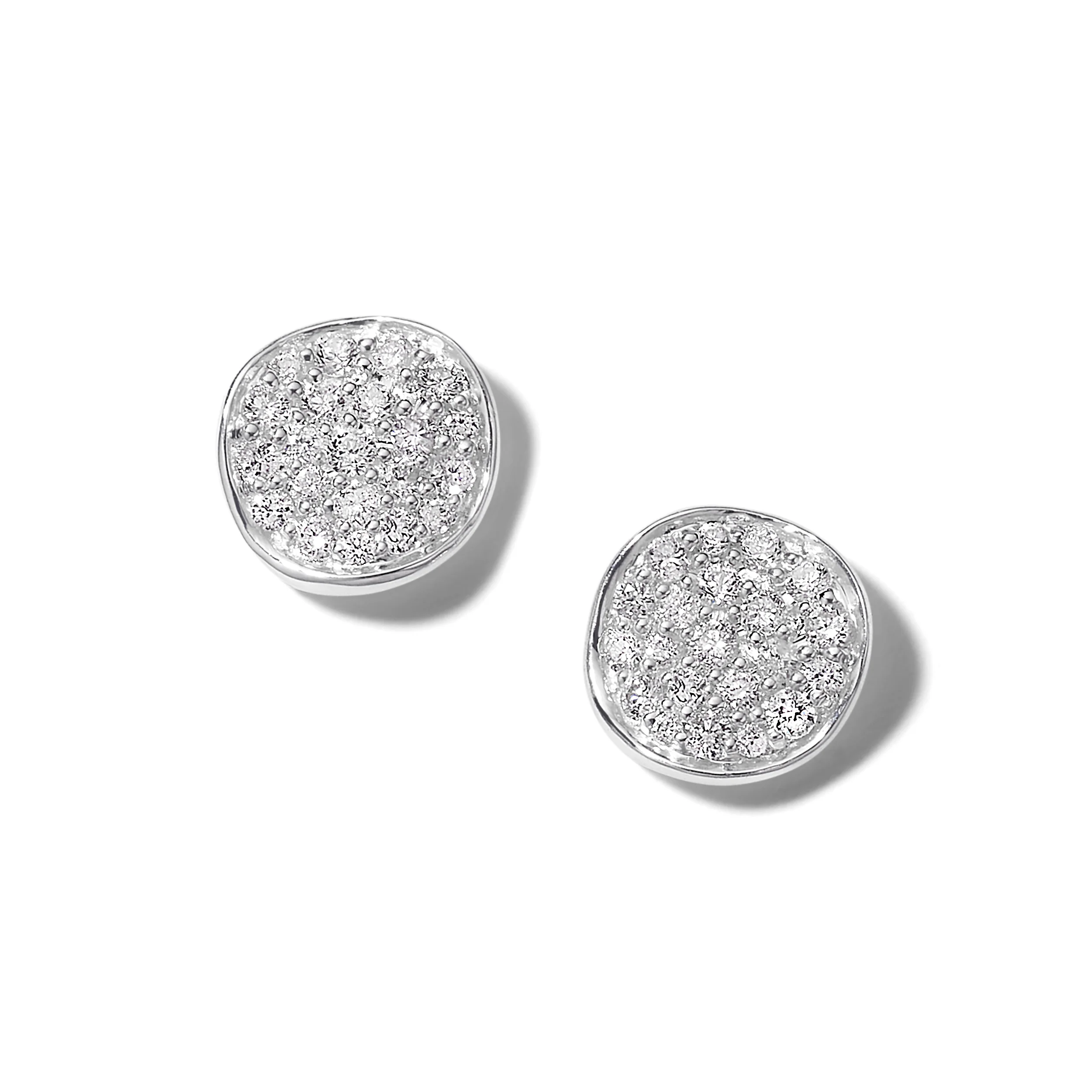 IPPOLITA Stardust Sterling Silver Flower Mini Stud Earrings with Diamonds