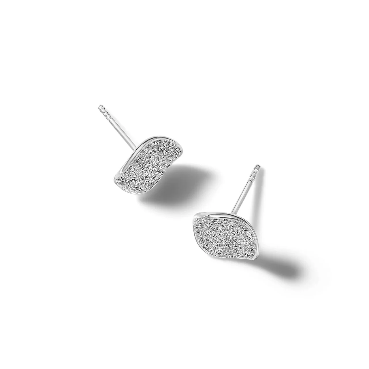 IPPOLITA Stardust Sterling Silver Flower Stud Earrings with Diamonds - Image 2