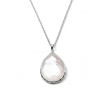 IPPOLITA Wonderland Sterling Silver Large Teardrop Pendant Necklace in Mother-of-Pearl - Image 2