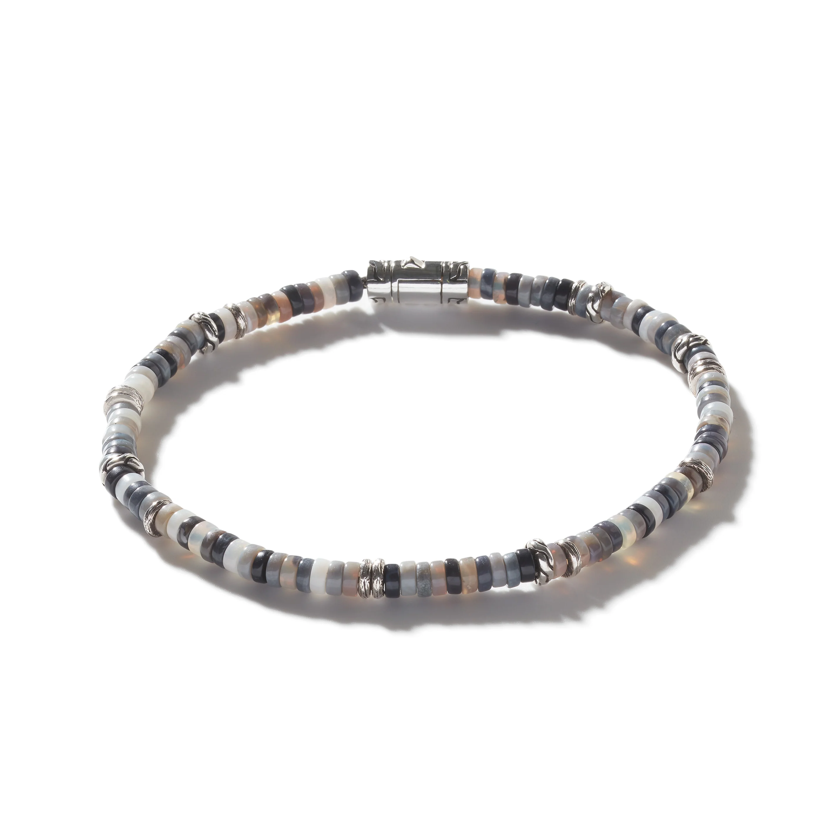 John Hardy Classic Chain Bracelet with Opal Beads