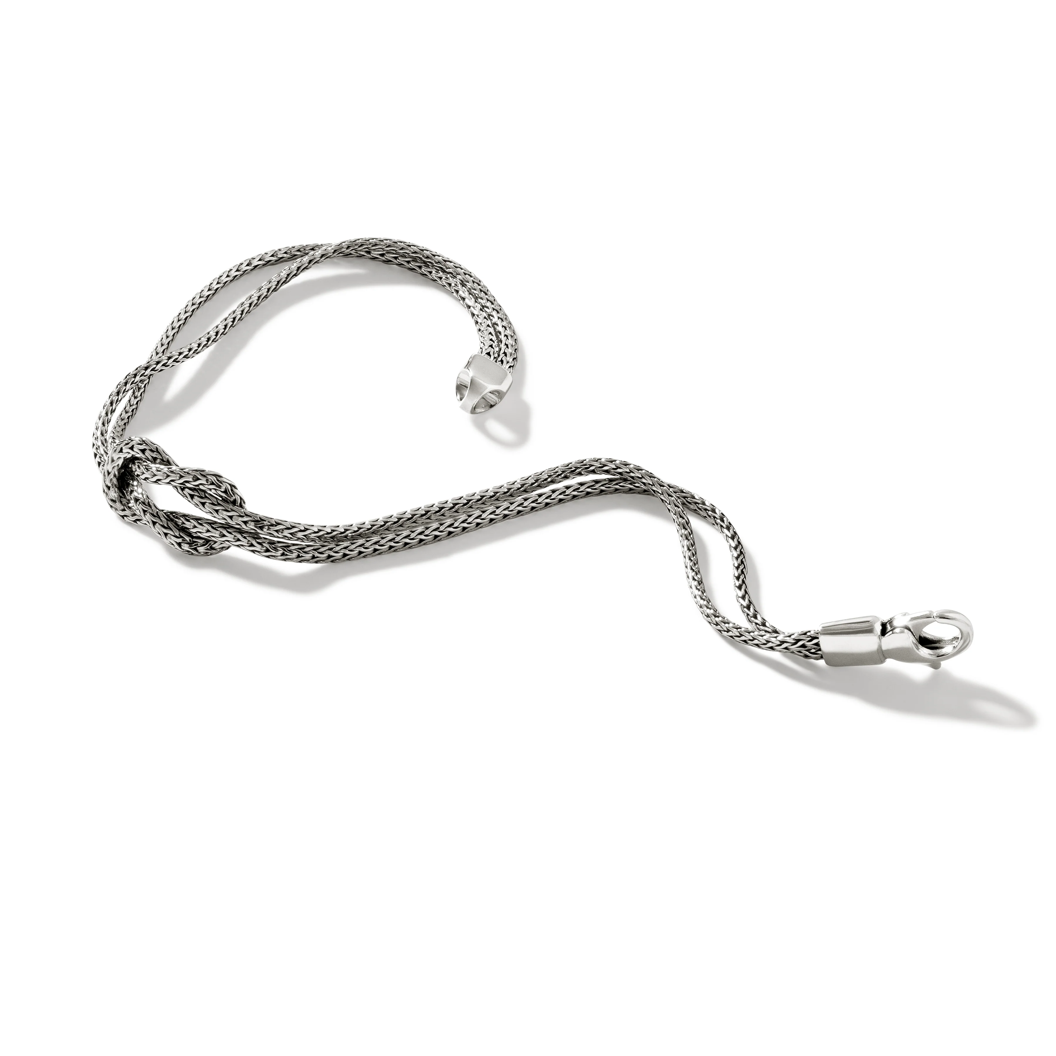 John Hardy Classic Chain Sterling Silver Double Row Bracelet, 1.8mm - Image 3