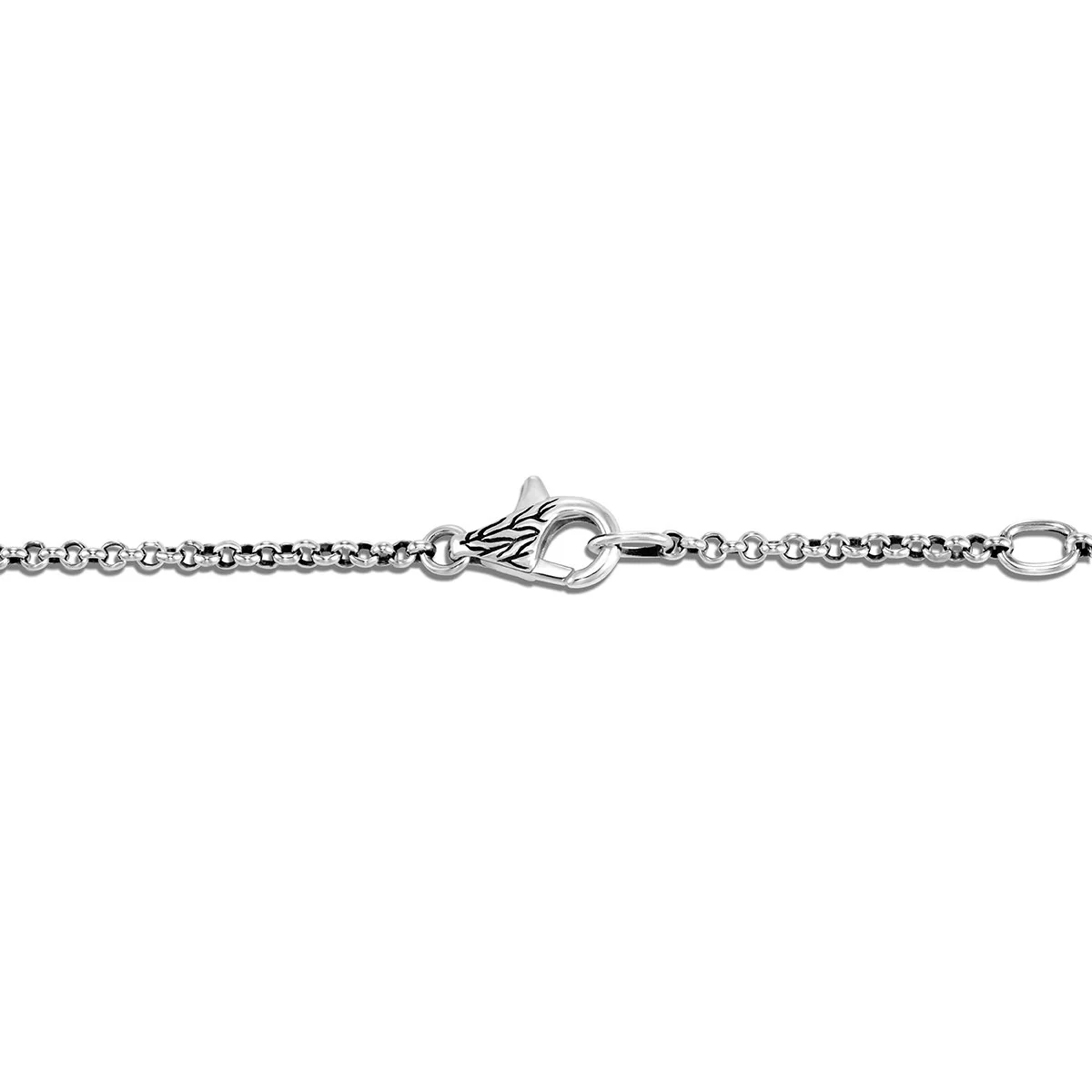 John Hardy Classic Chain Sterling Silver Interlinking Circle Pendant Necklace - Image 3