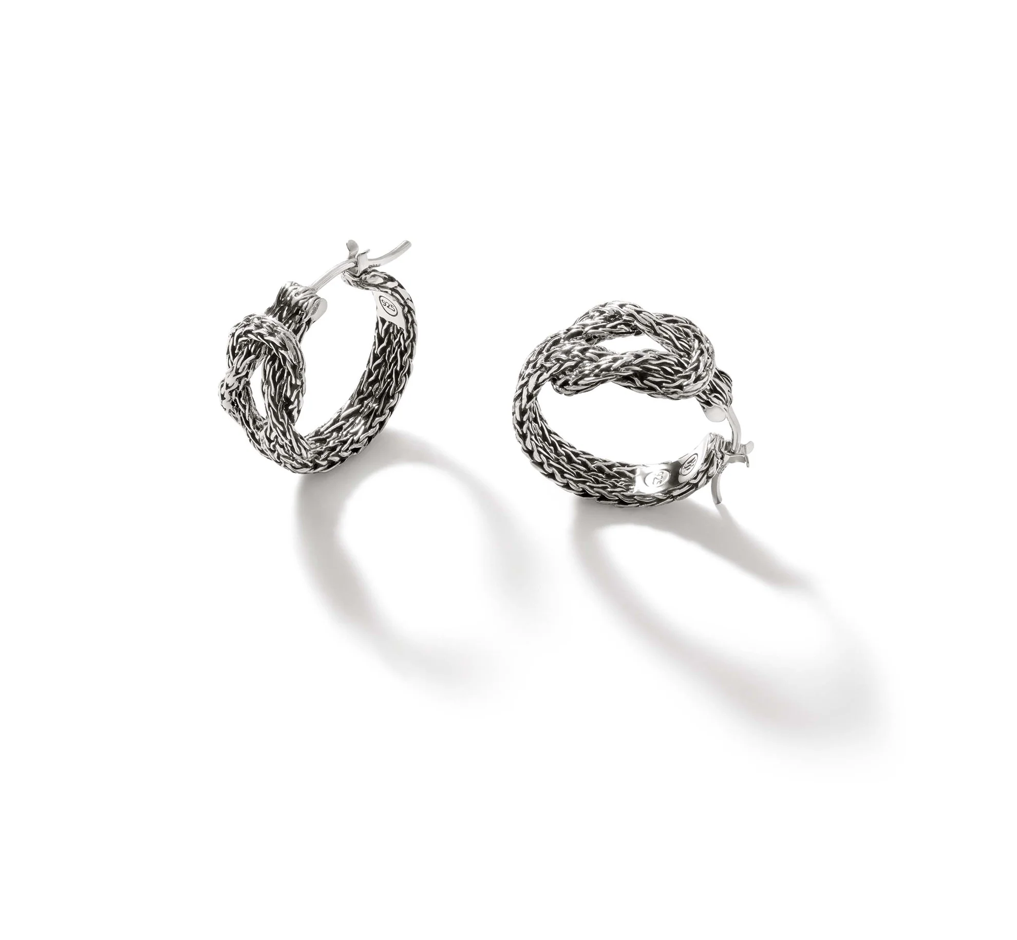 John Hardy Classic Chain Sterling Silver Manah Hoop Earrings - Image 2