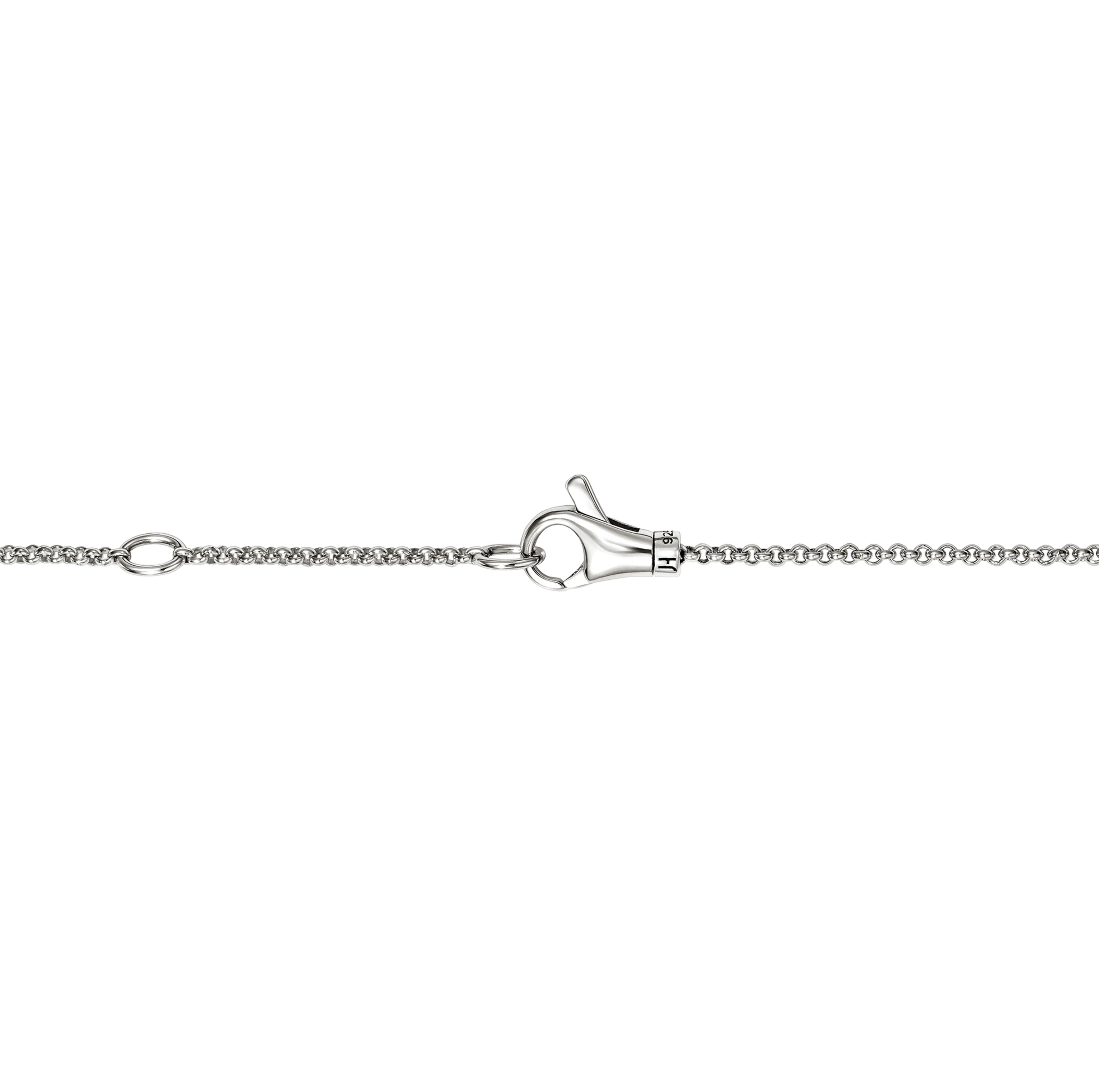 John Hardy Essentials Mixed Metals Heart Lariat Necklace with Diamonds - Image 4