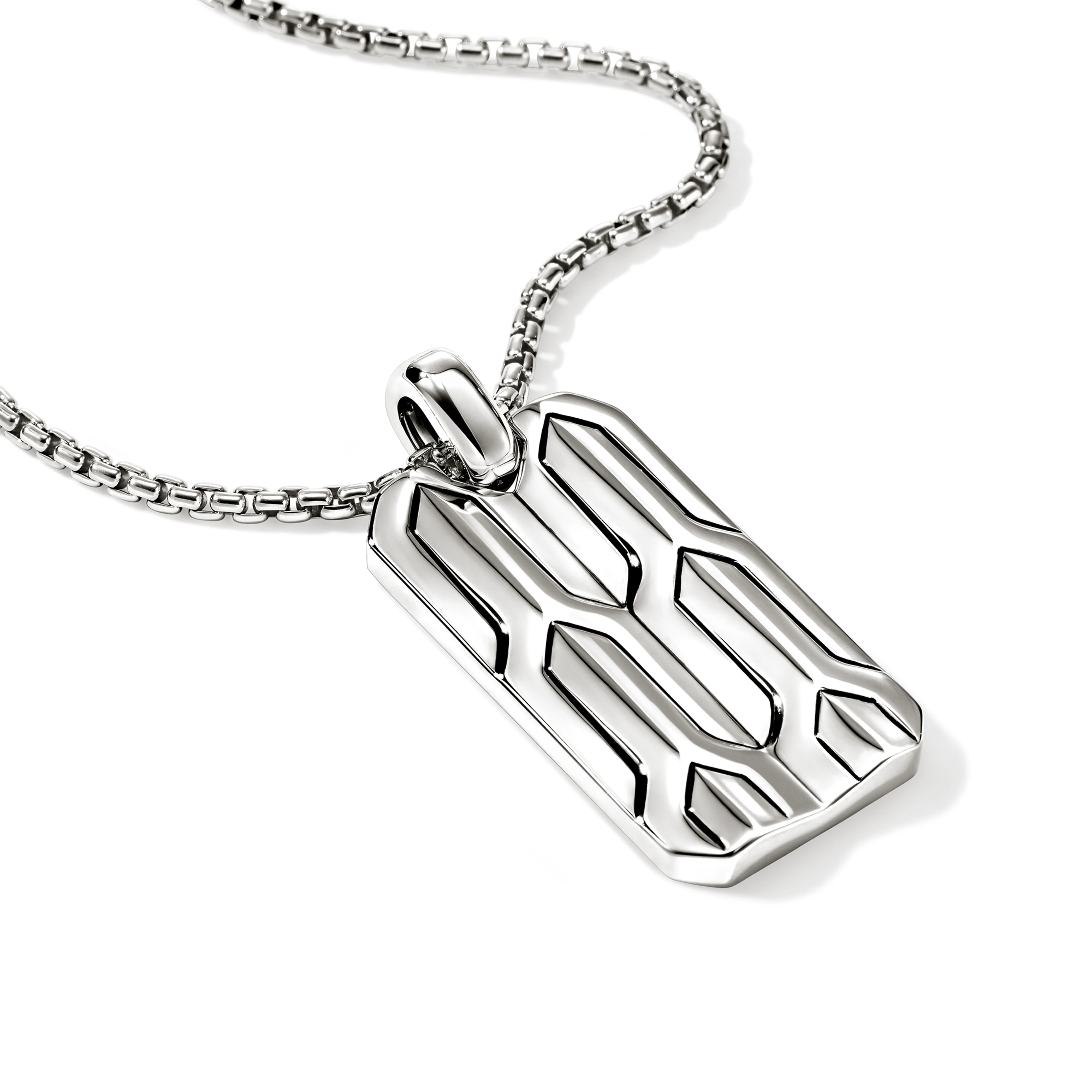 John Hardy Icon 50 Sterling Silver Tag Necklace - Image 3
