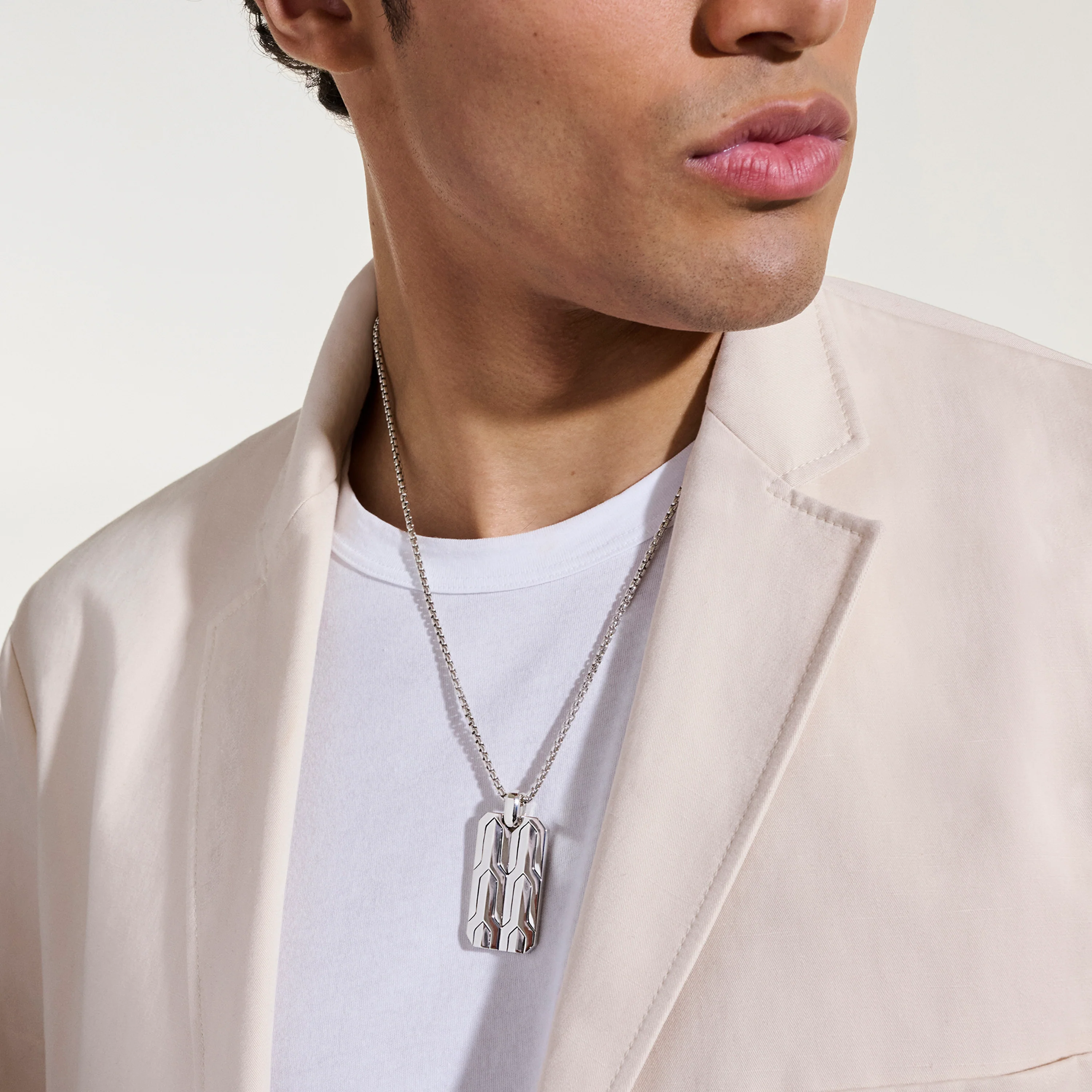 John Hardy Icon 50 Sterling Silver Tag Necklace - Image 5