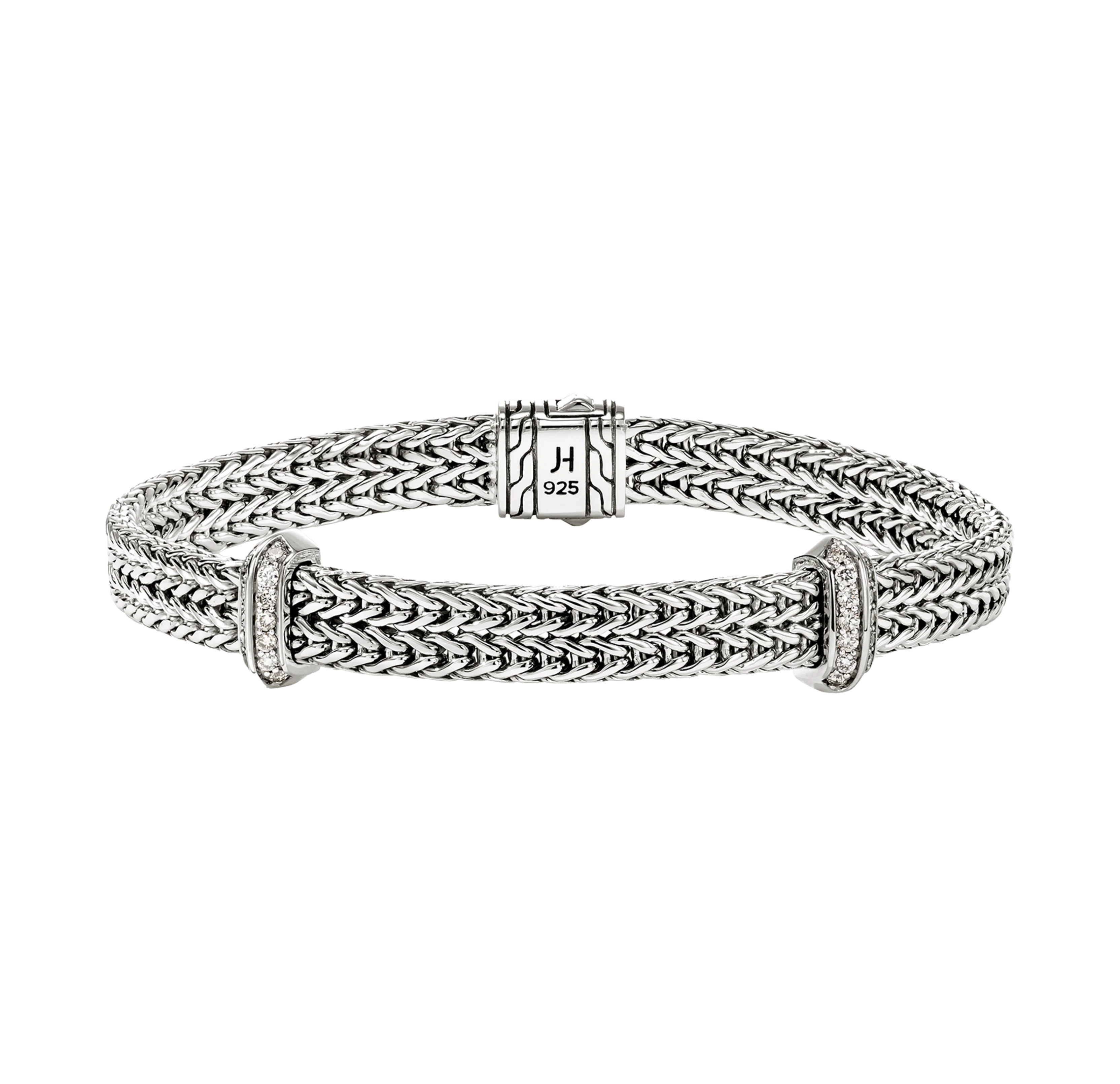 John Hardy Icon Link Sterling Silver Diamond Bracelet, 6mm