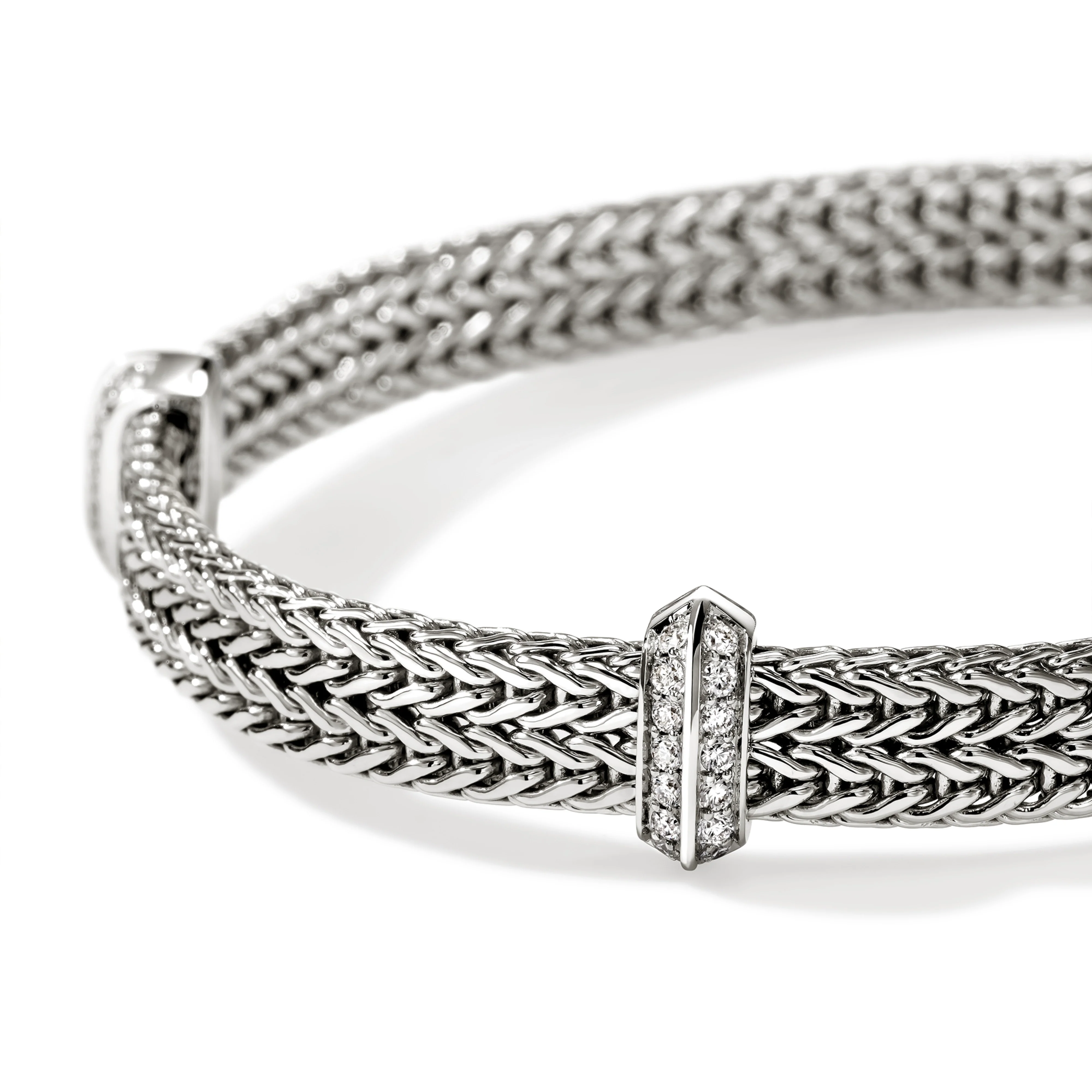 John Hardy Icon Link Sterling Silver Diamond Bracelet, 6mm - Image 2