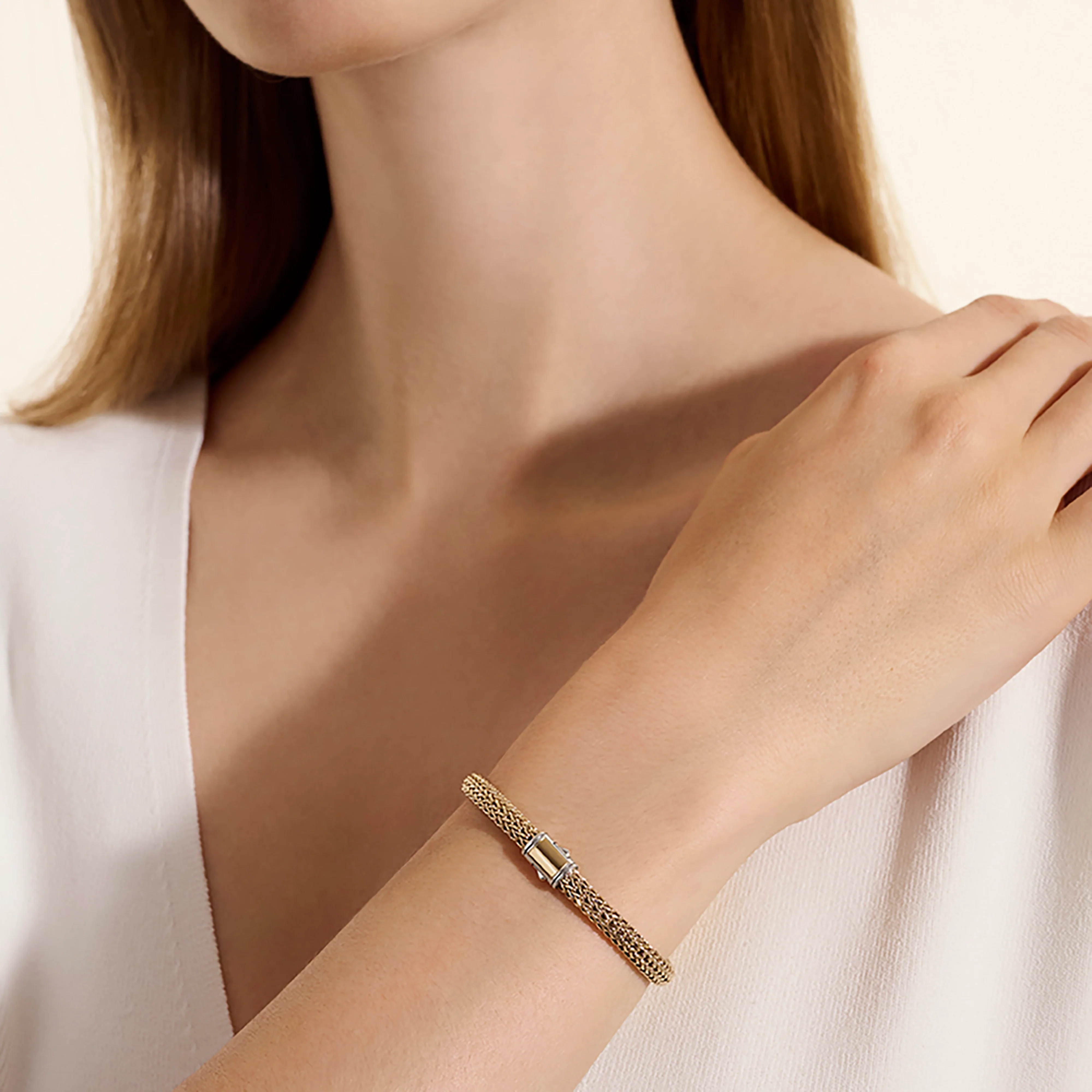 John Hardy Icon Mixed Metals Reversible Chain Bracelet, 5mm - Image 4