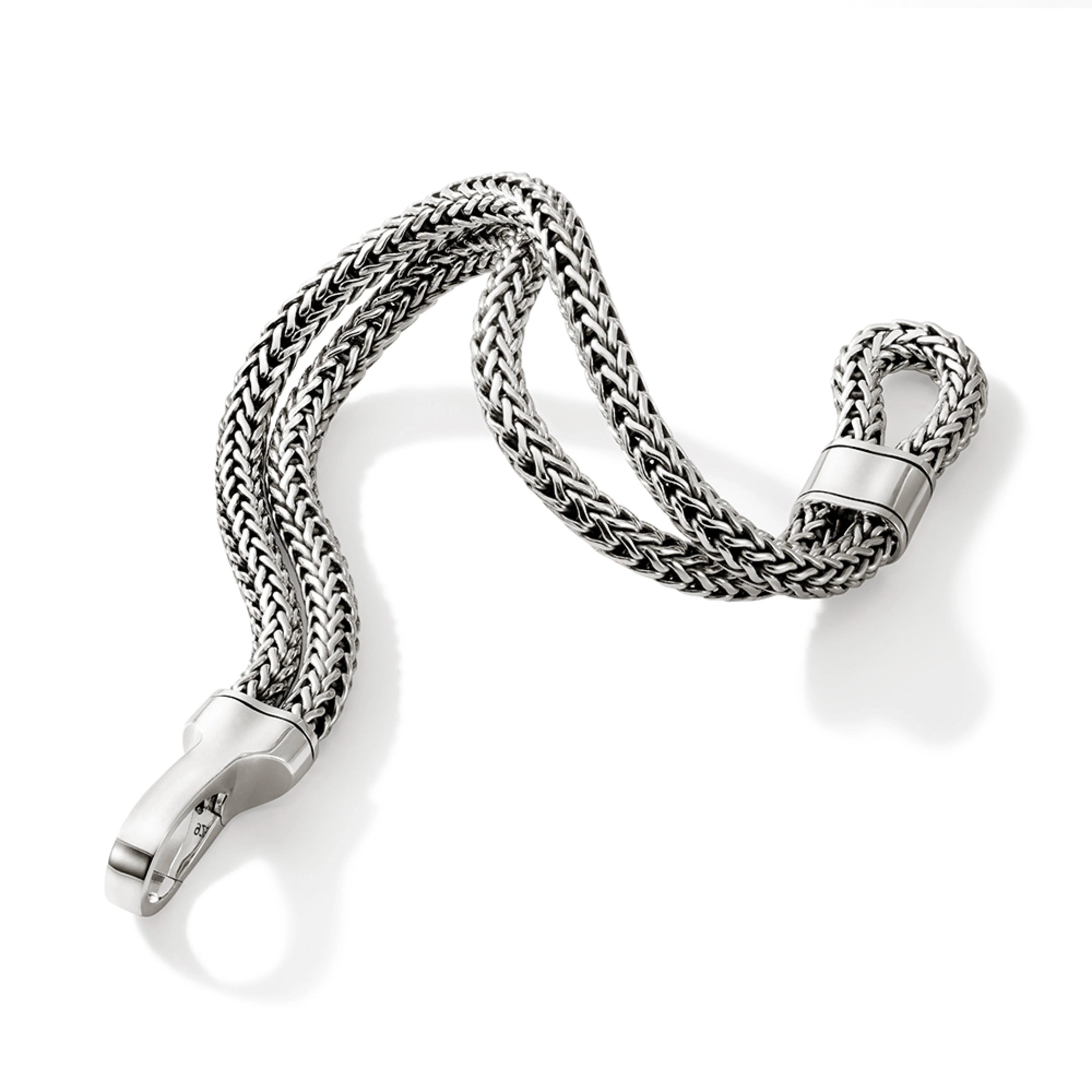 John Hardy Icon Sterling Silver Double Row Hook Clasp Bracelet, 9mm - Image 2