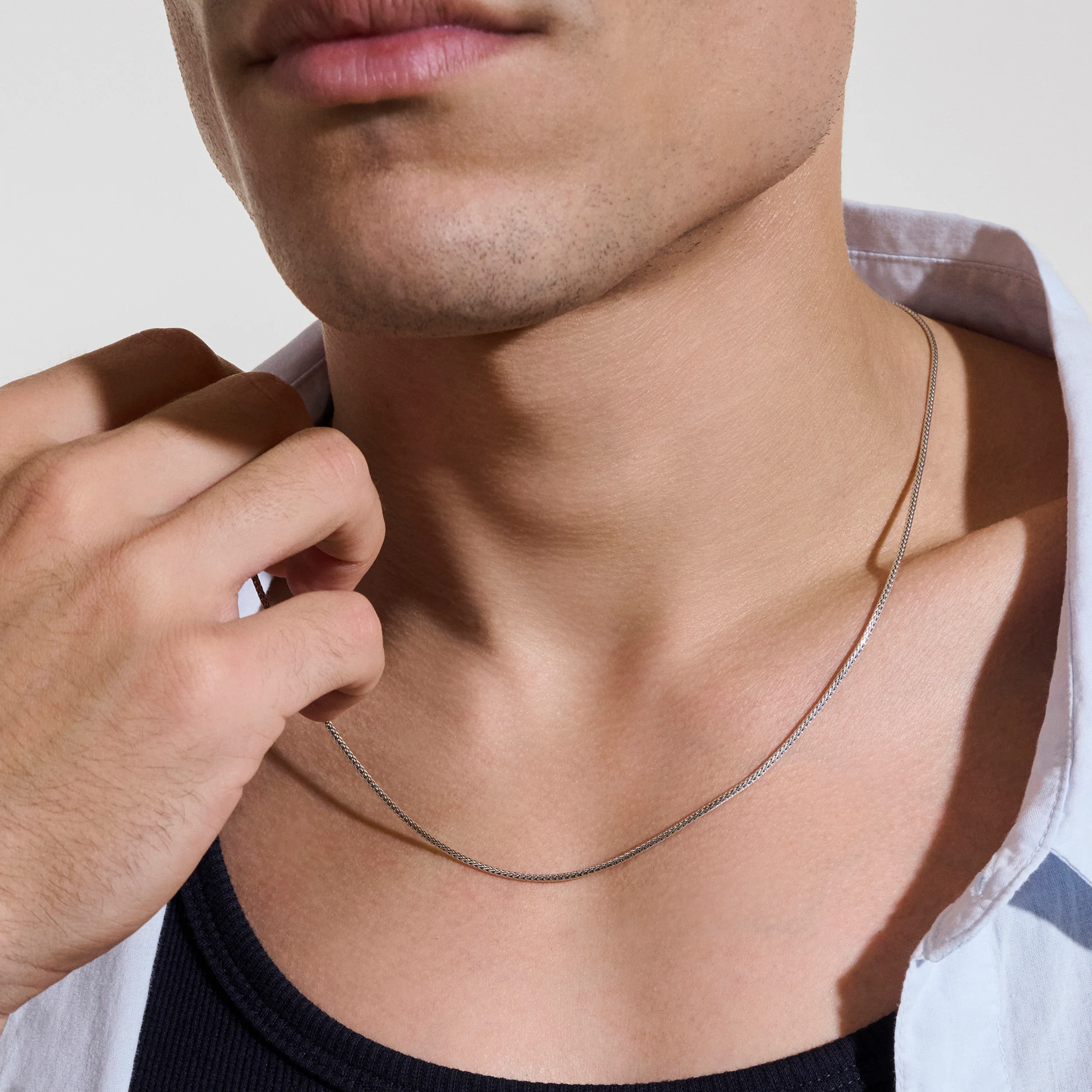 John Hardy Icon Sterling Silver Mini Necklace, 1.8mm - Image 4