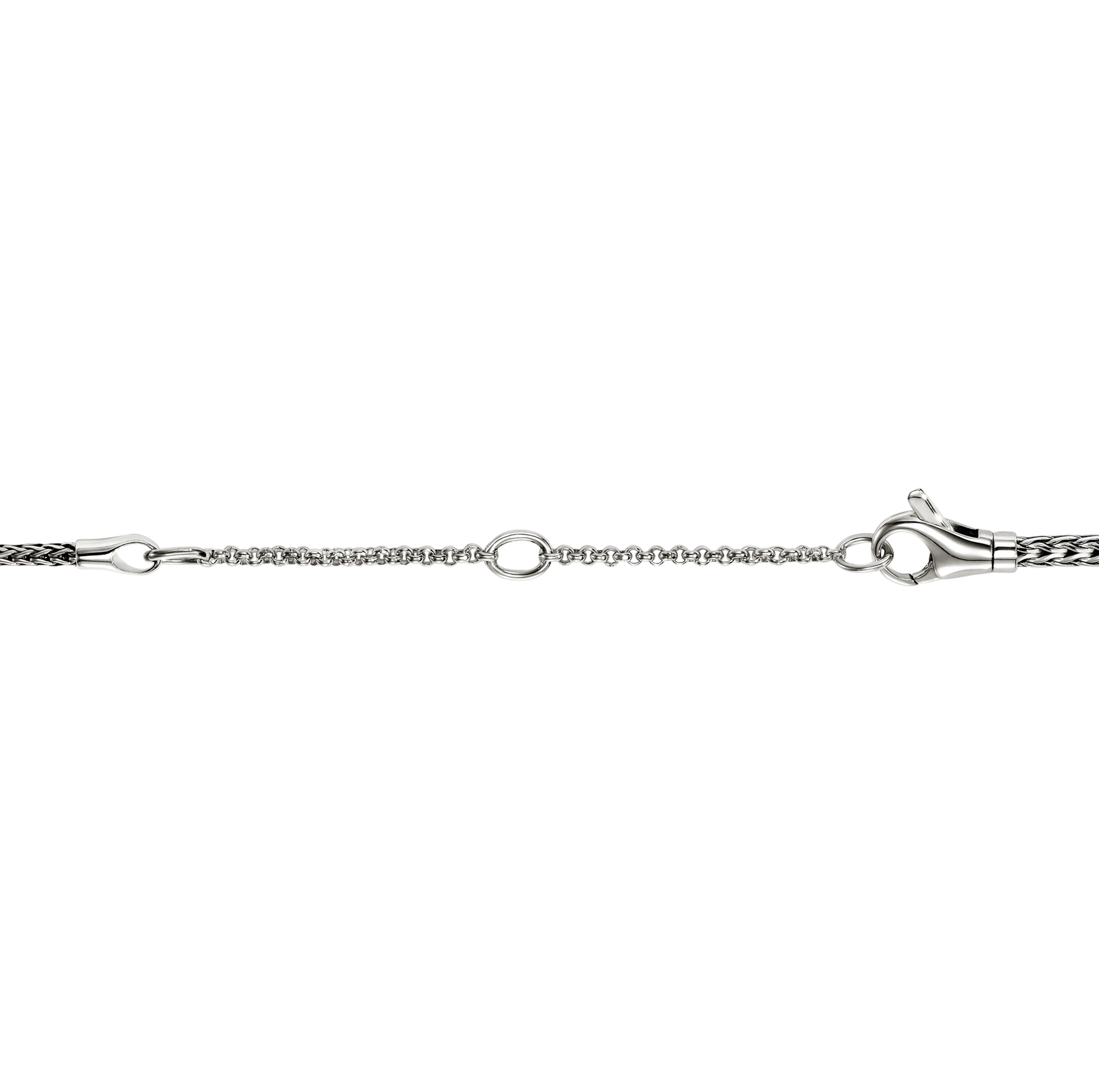 John Hardy Icon Stud Sterling Silver Diamond Pendant Necklace - Image 4