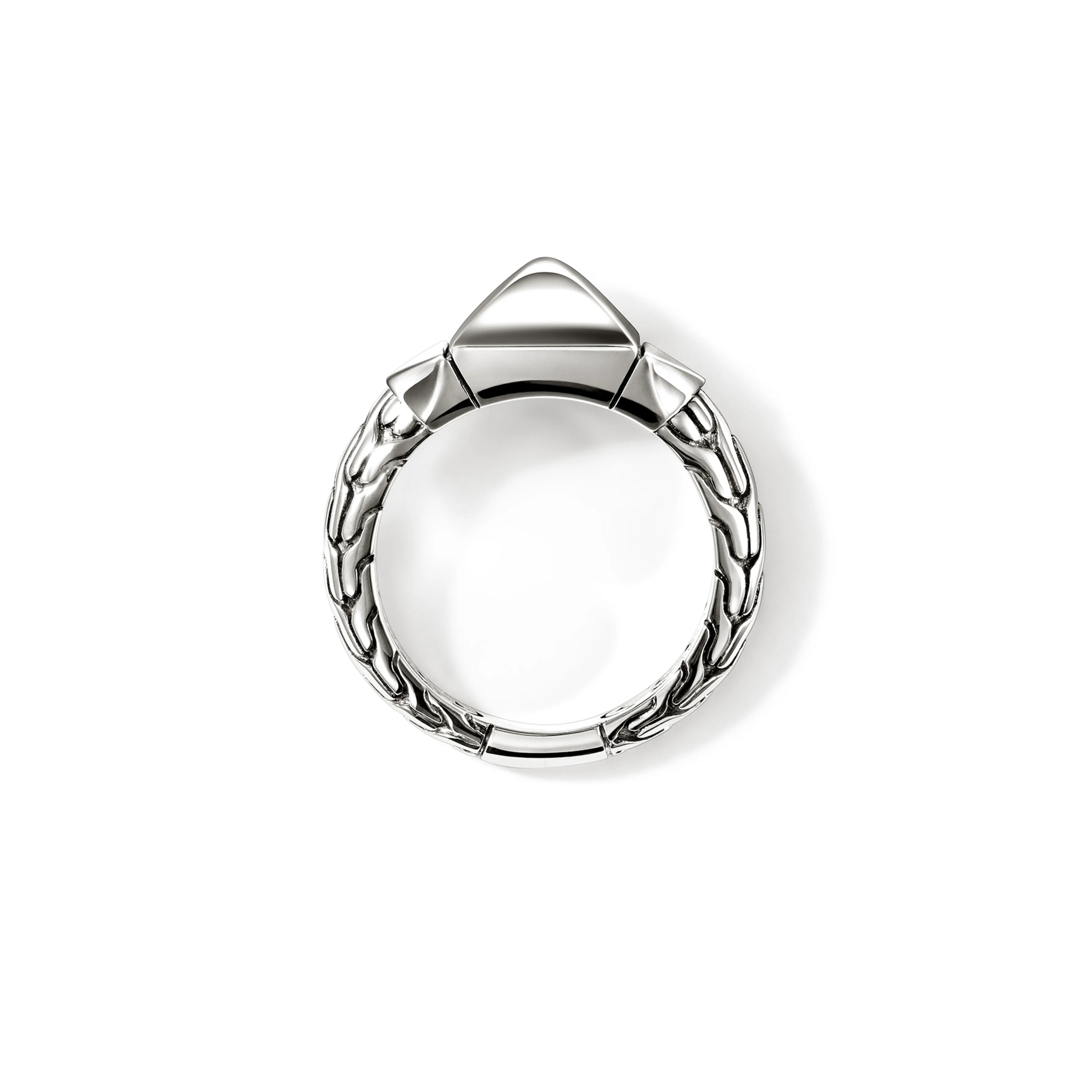 John Hardy Icon Stud Sterling Silver Pyramidal Ring, 9mm - Image 3
