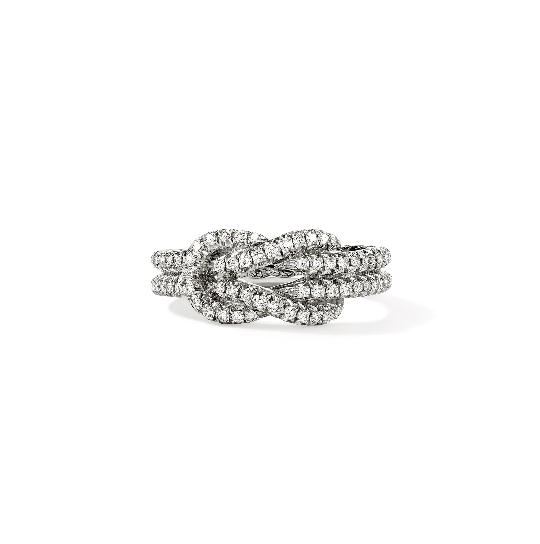 John Hardy Love Knot Sterling Silver Diamond Ring