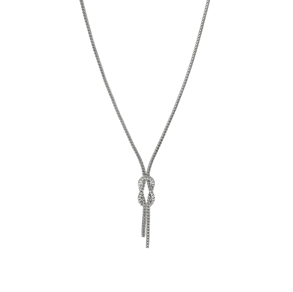 John Hardy Love Knot Sterling Silver Y Chain Necklace, 1.8mm