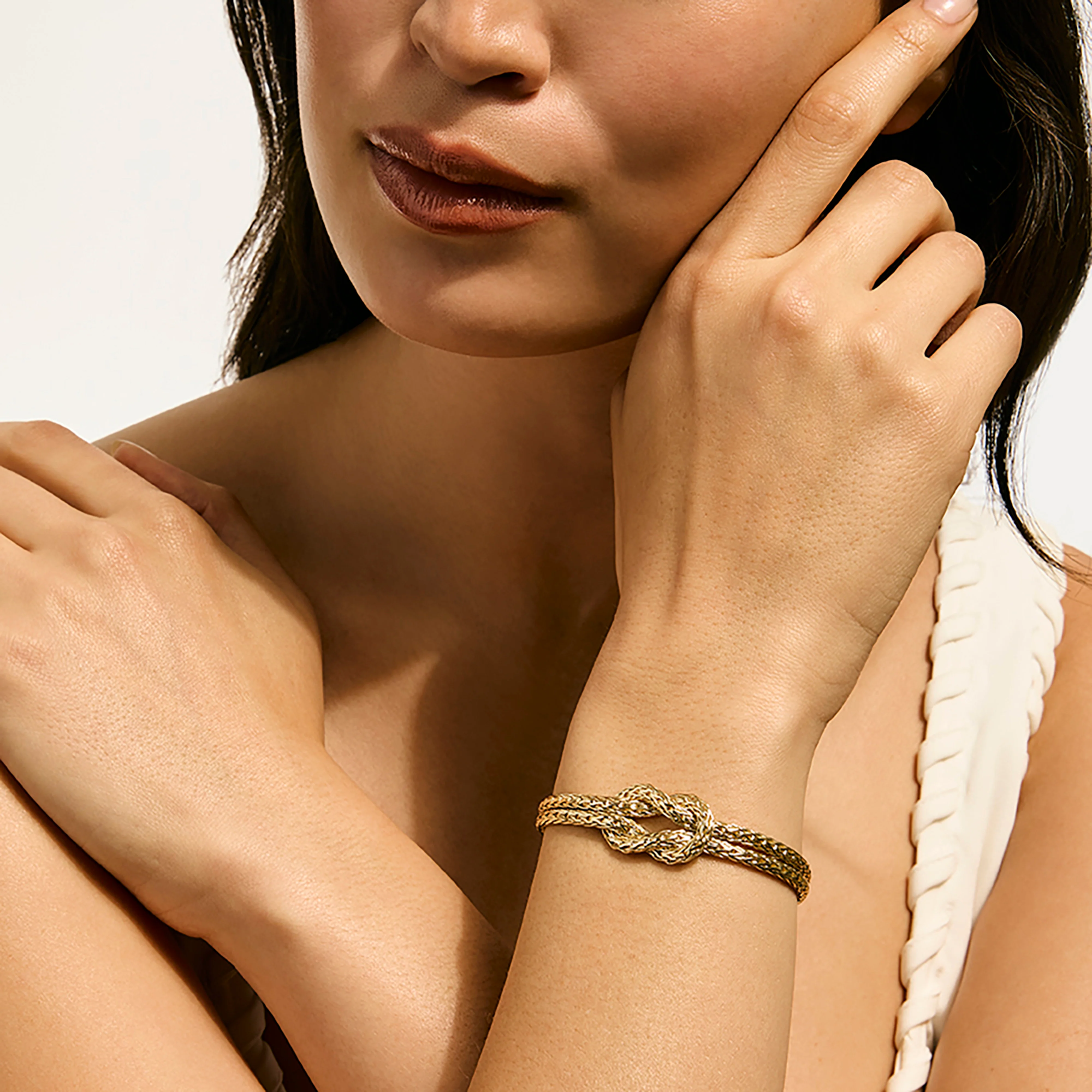 John Hardy Love Knot Yellow Gold Bracelet, 7mm - Image 5